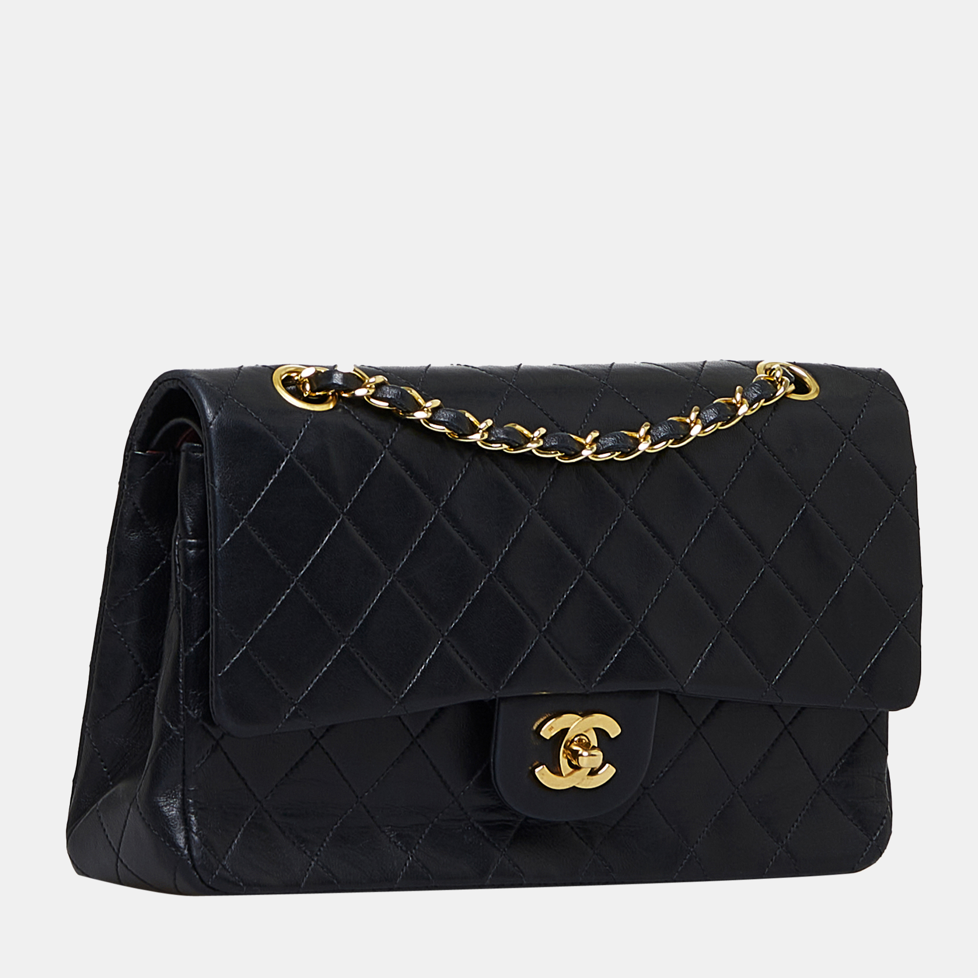 

Chanel Black Medium Classic Lambskin Double Flap