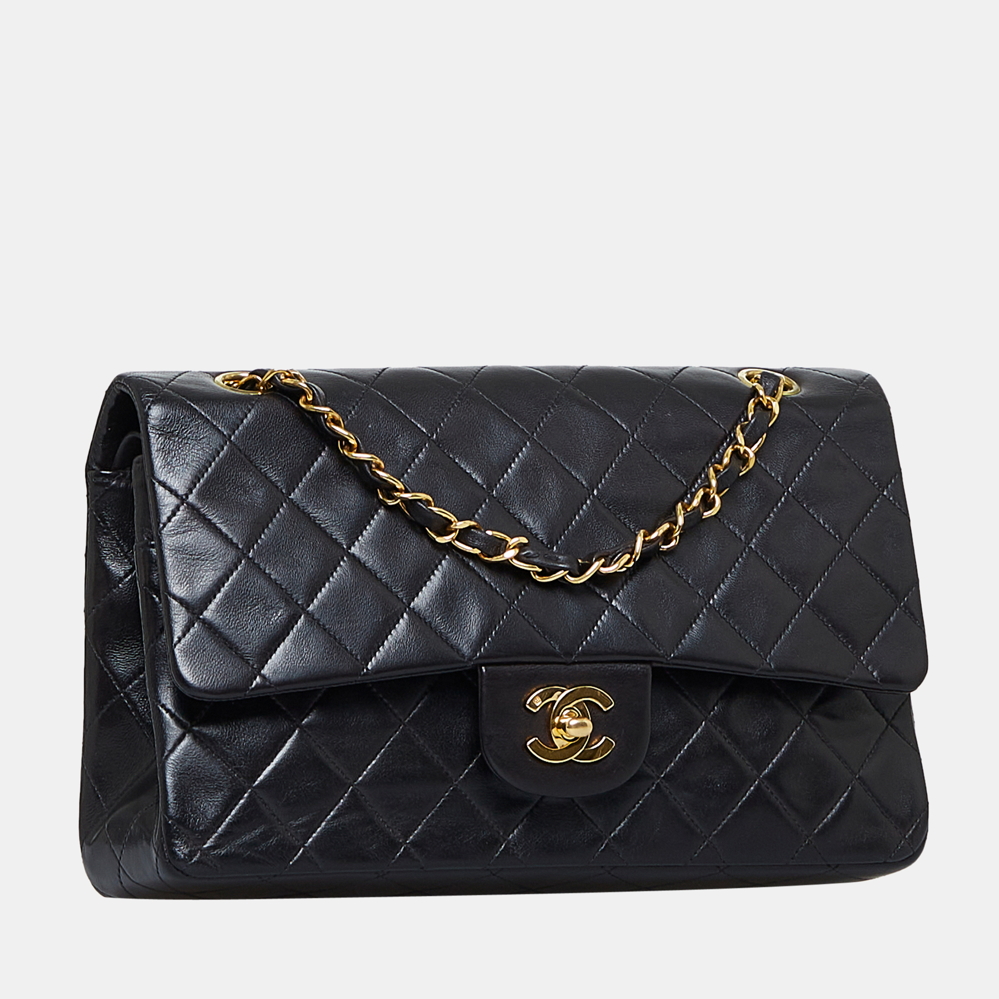 

Chanel Black Medium Classic Lambskin Double Flap