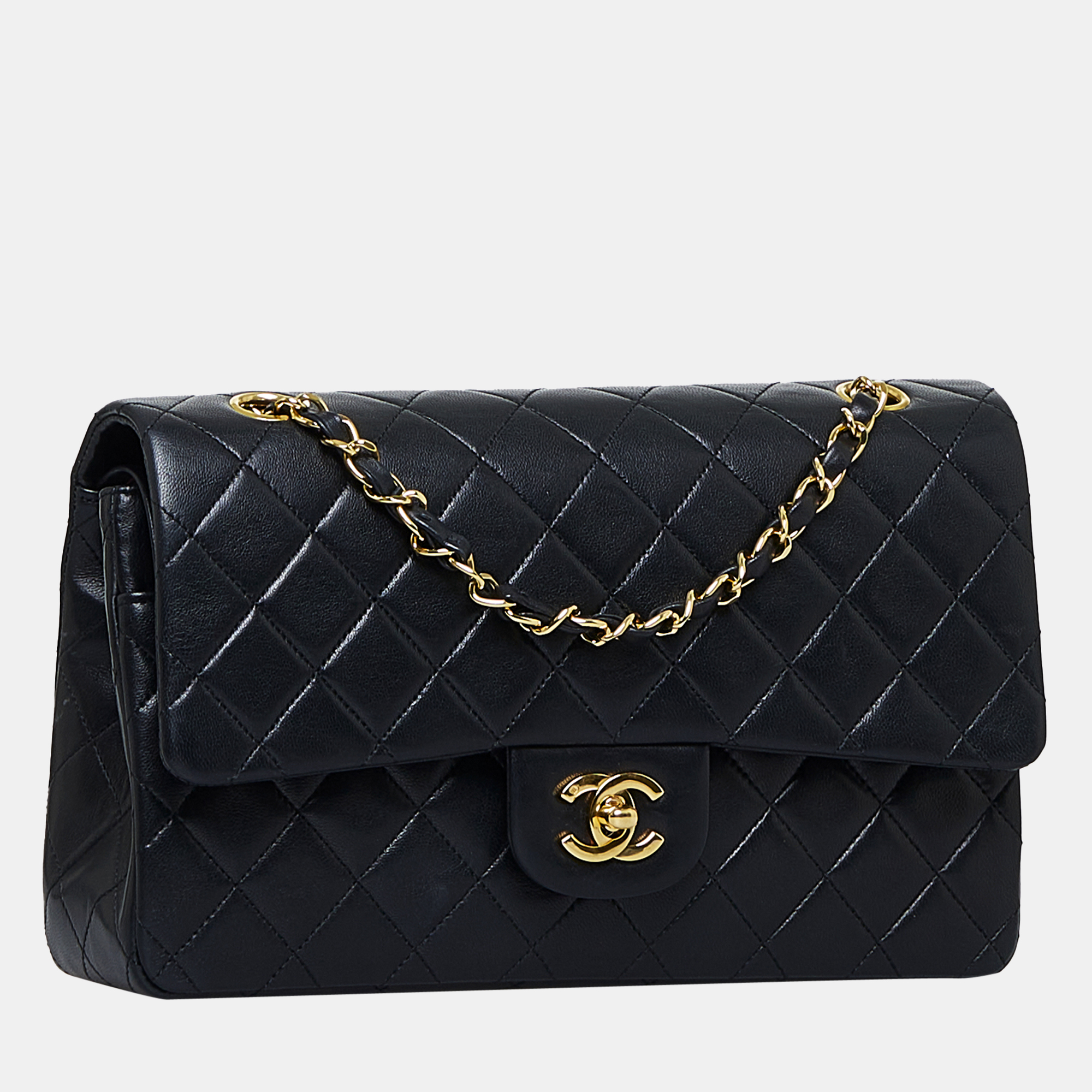 

Chanel Black Medium Classic Lambskin Double Flap