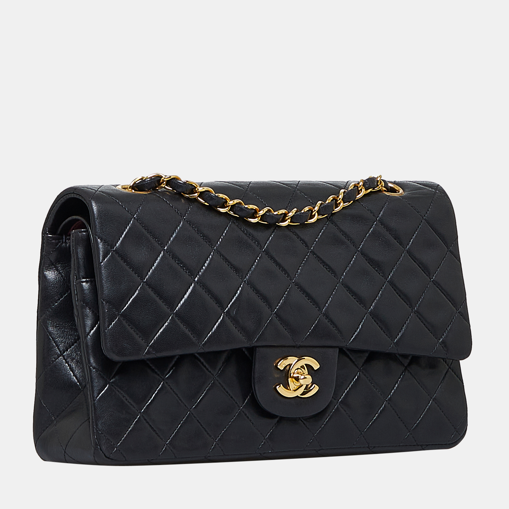 

Chanel Black Medium Classic Lambskin Double Flap