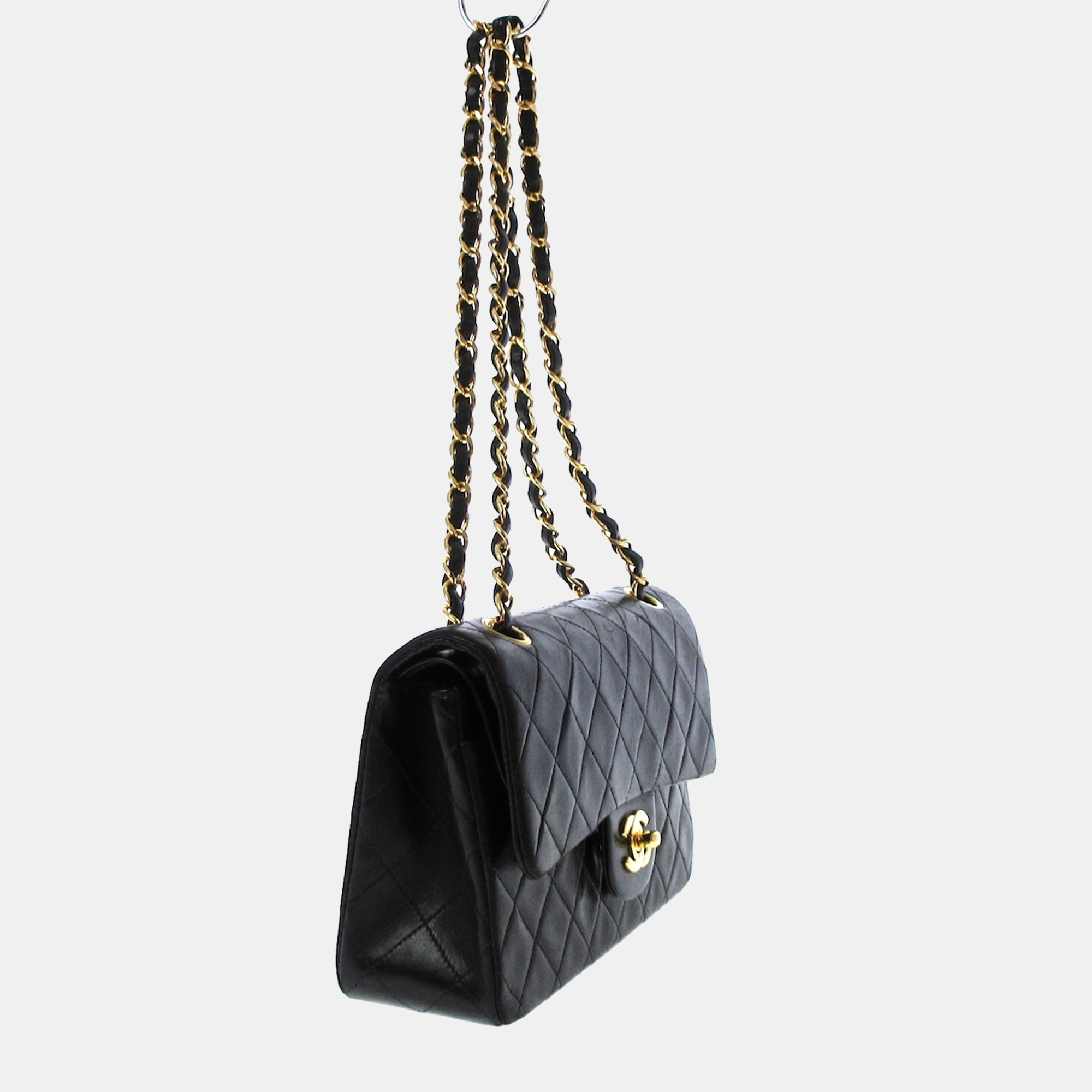 

Chanel Black Leather Classic Double Flap bag