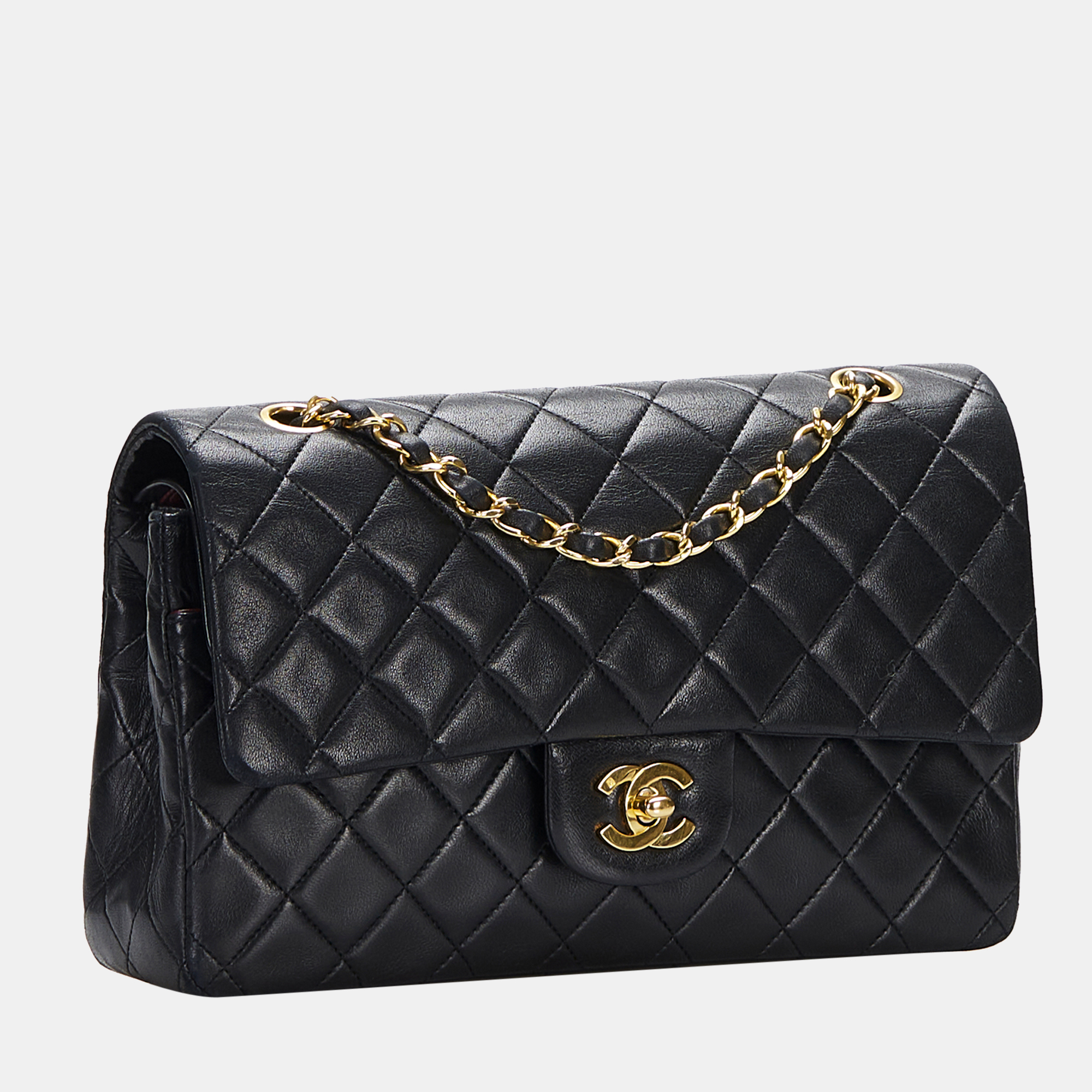 

Chanel Black Medium Classic Lambskin Double Flap