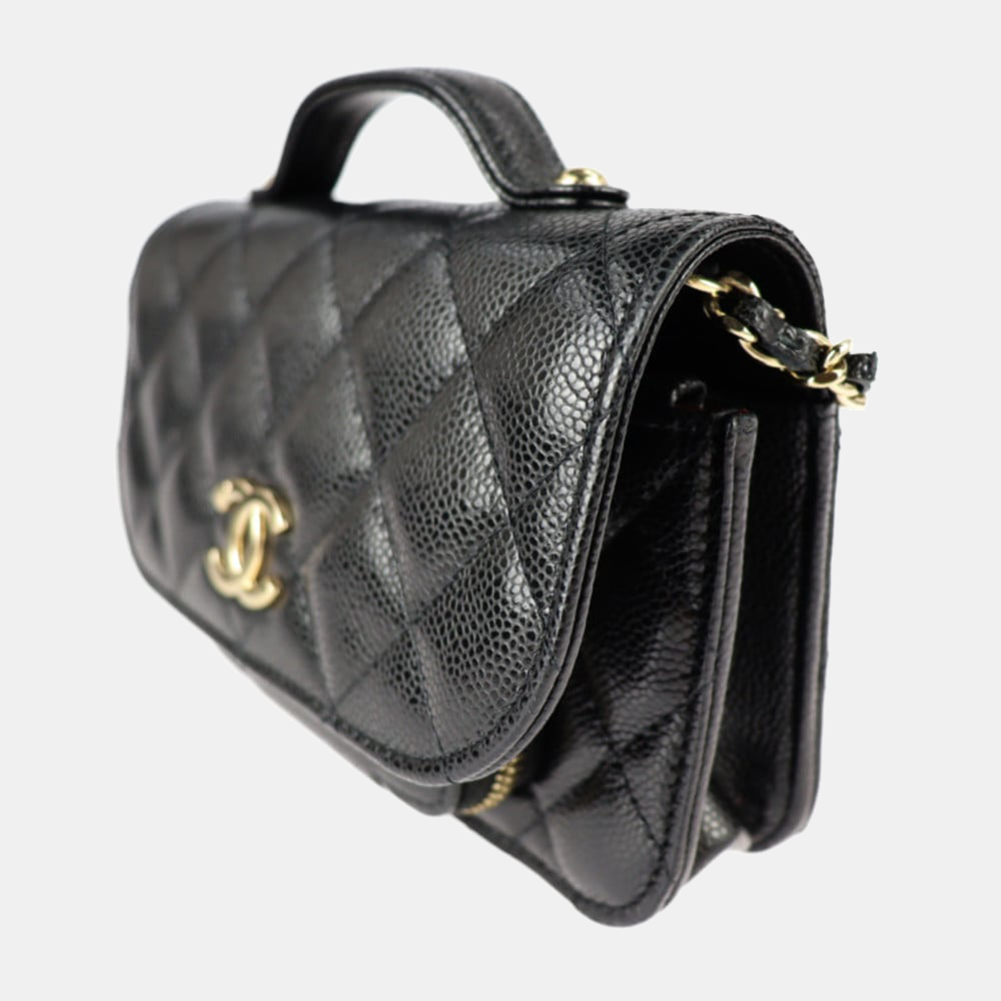 

Chanel Black Leather Mini Business Affinity Flap Bag