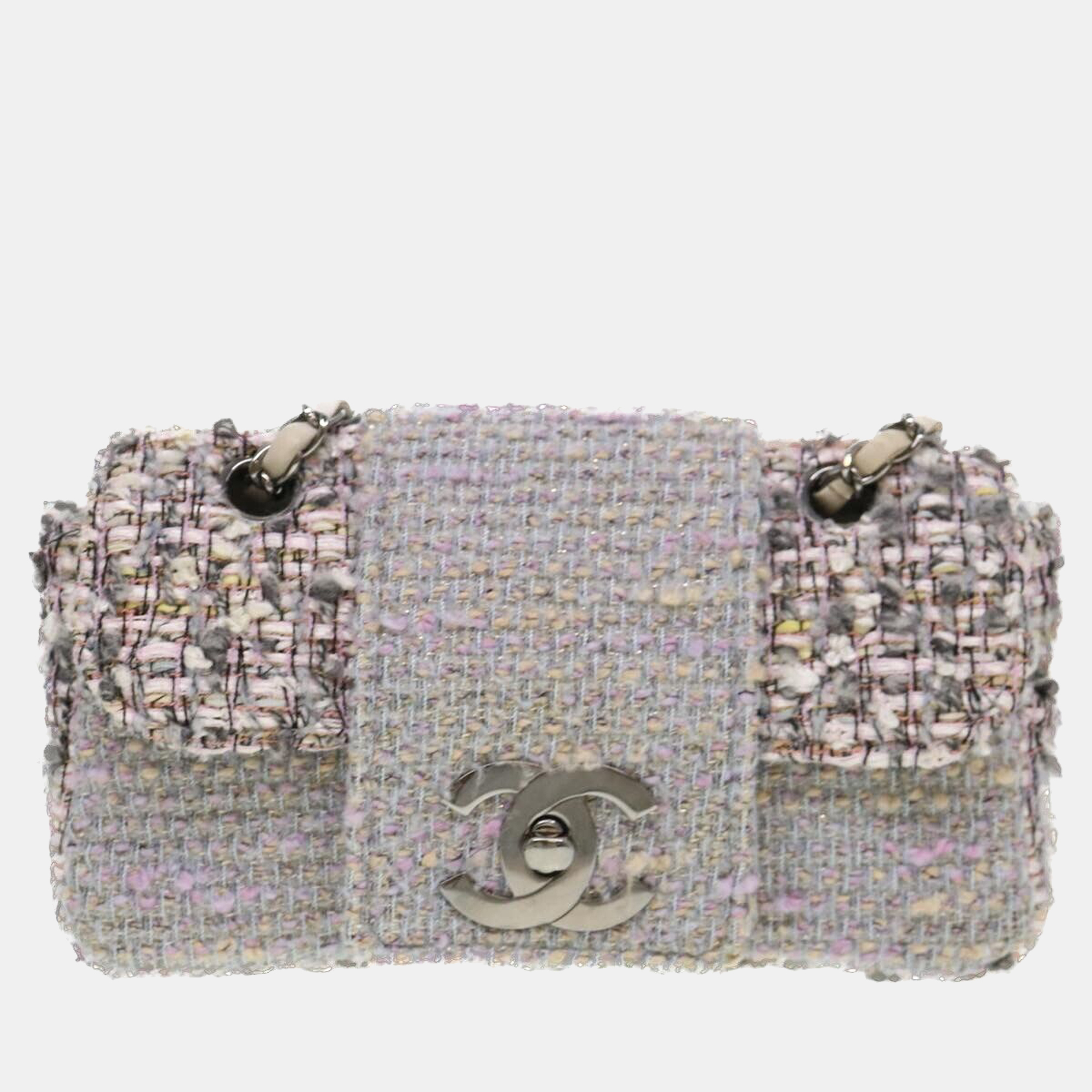 

Chanel Grey Tweed and Leather Flap Bag