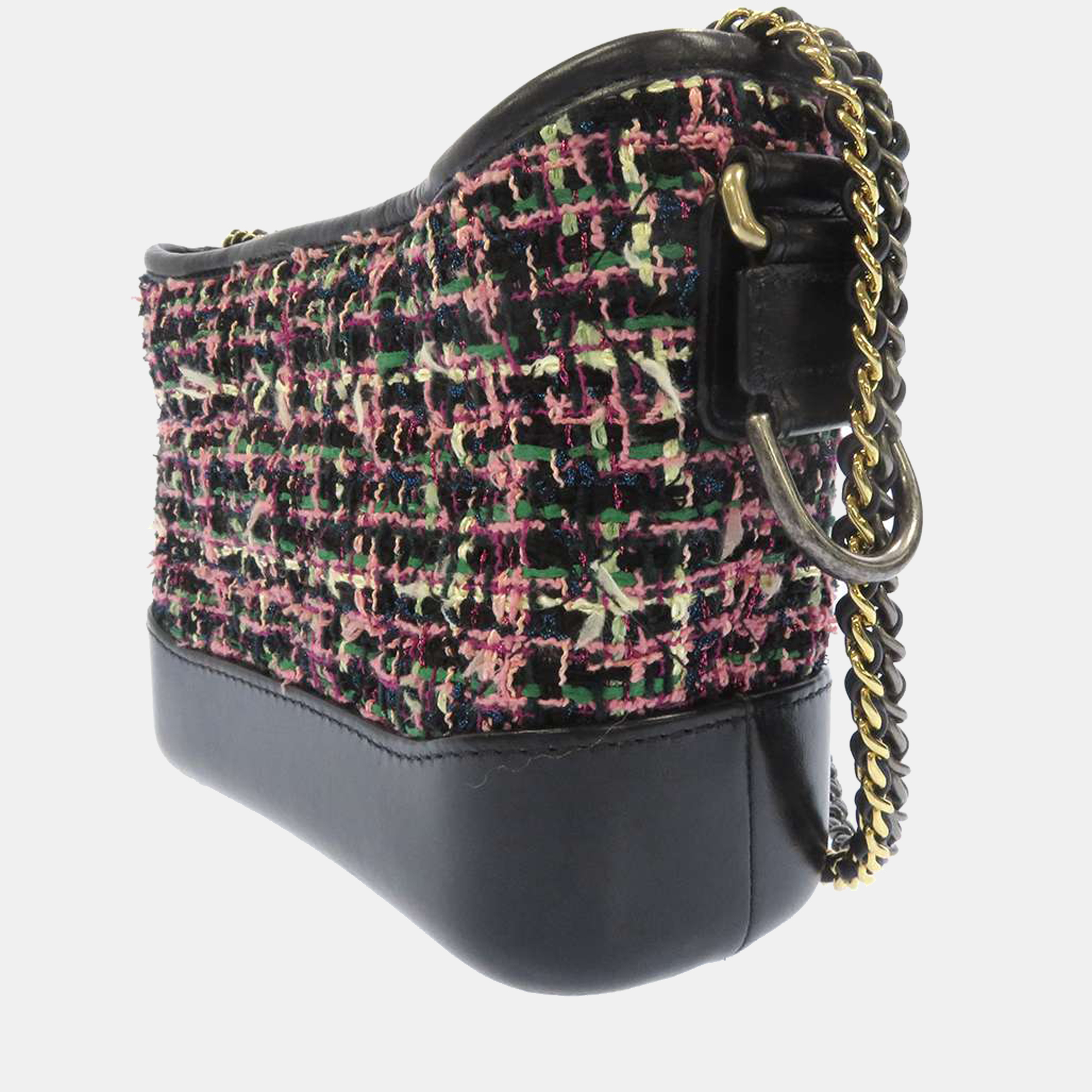 

Chanel Black Tweed and Leather Small Gabrielle Hobo Bag