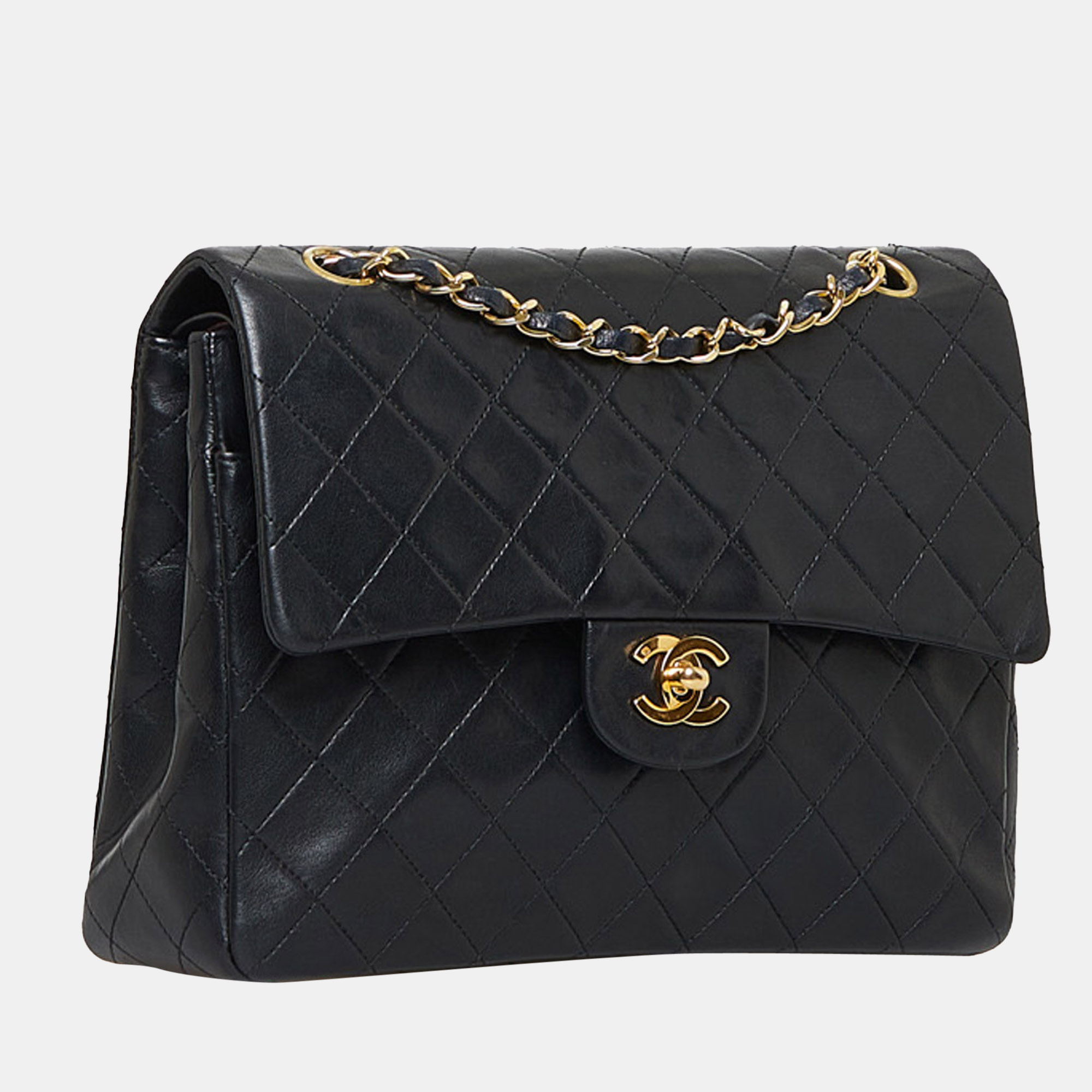 

Chanel Black Medium Classic Lambskin Double Flap
