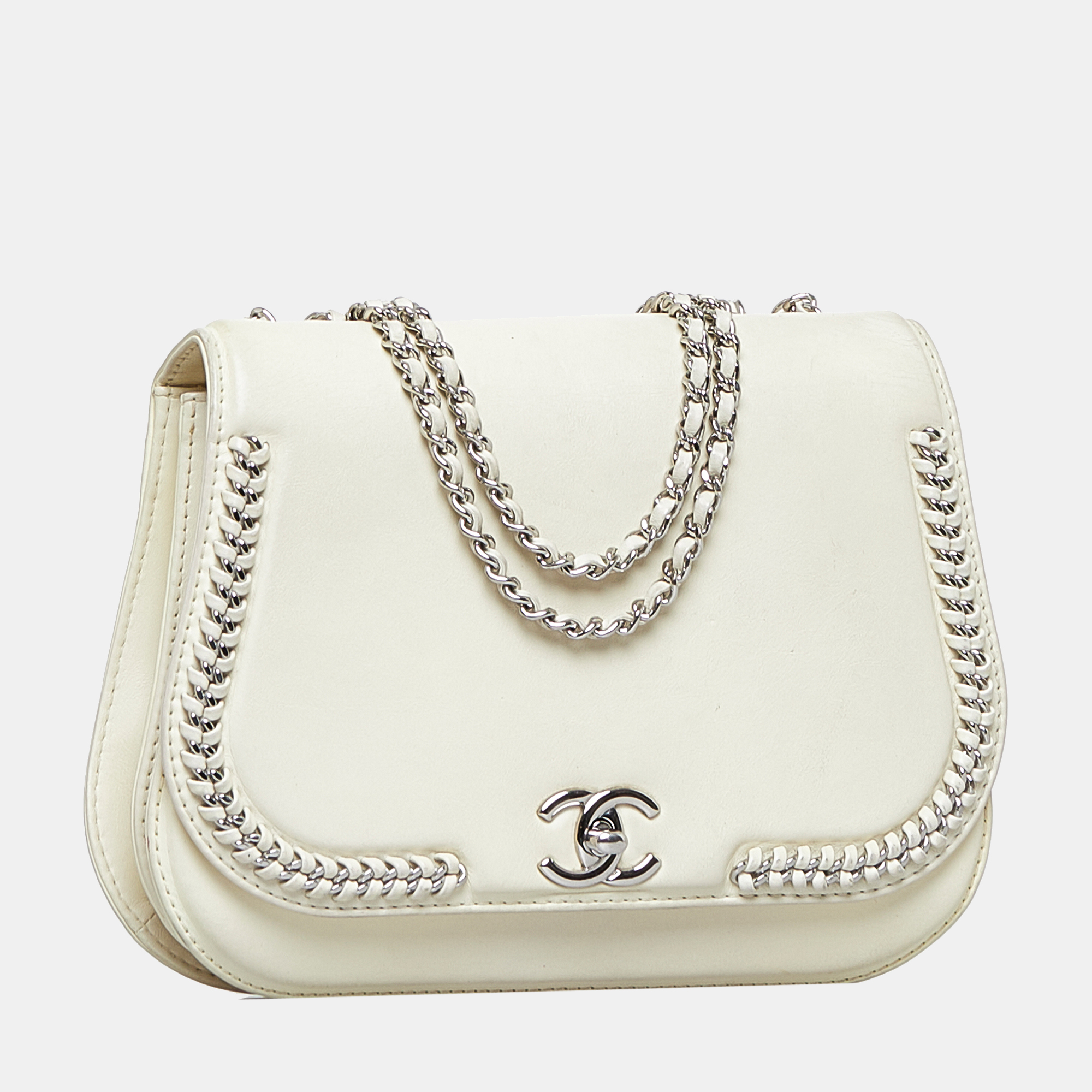 

Chanel White CC Chain Shoulder Bag