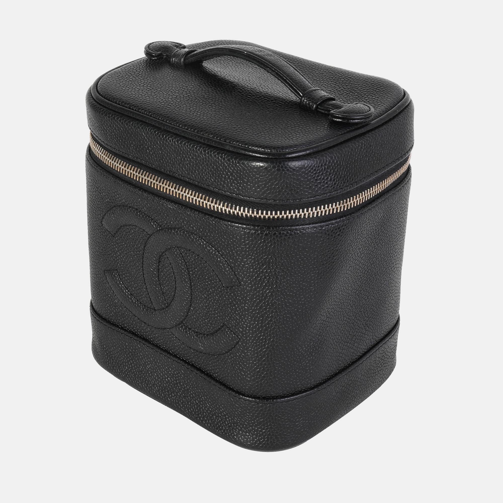 

Chanel Vintage Black Caviar Vanity Case