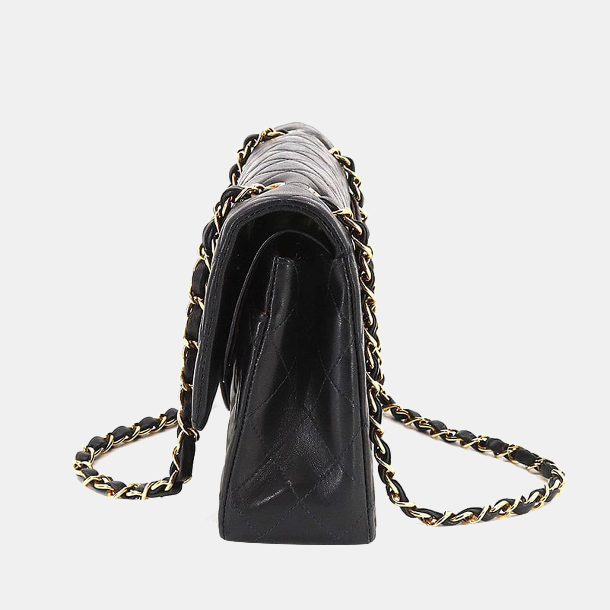 

Chanel Black Leather  Classic Double Flap Shoulder Bag