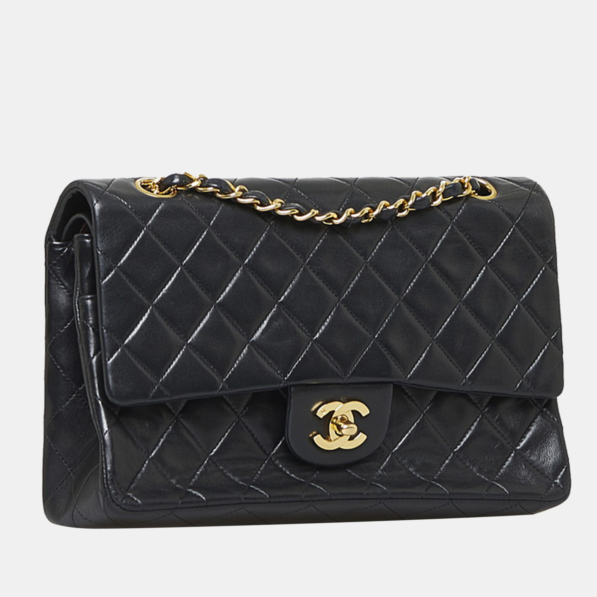 

Chanel Black Leather Medium Classic Double Flap Bag