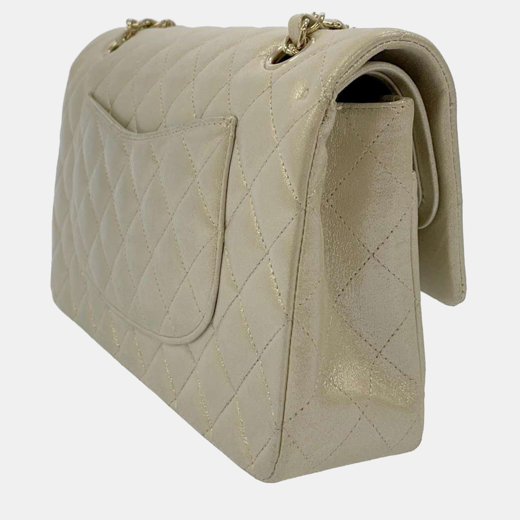 

Chanel Gold Leather Classic Double Flap Bag