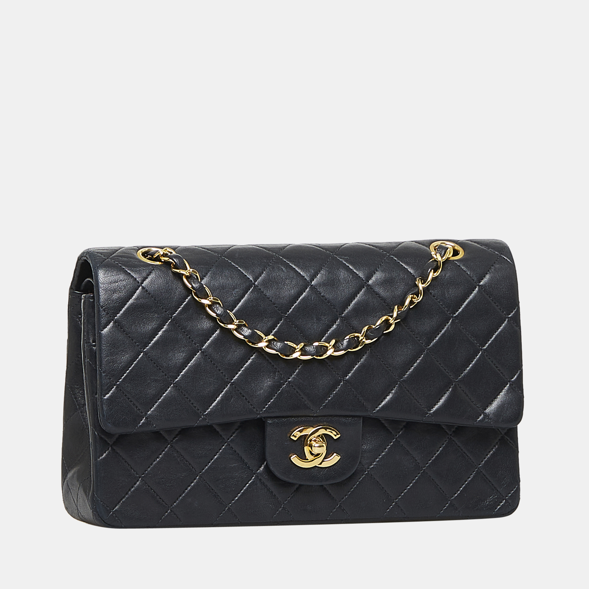 

Chanel Black Medium Classic Lambskin Double Flap