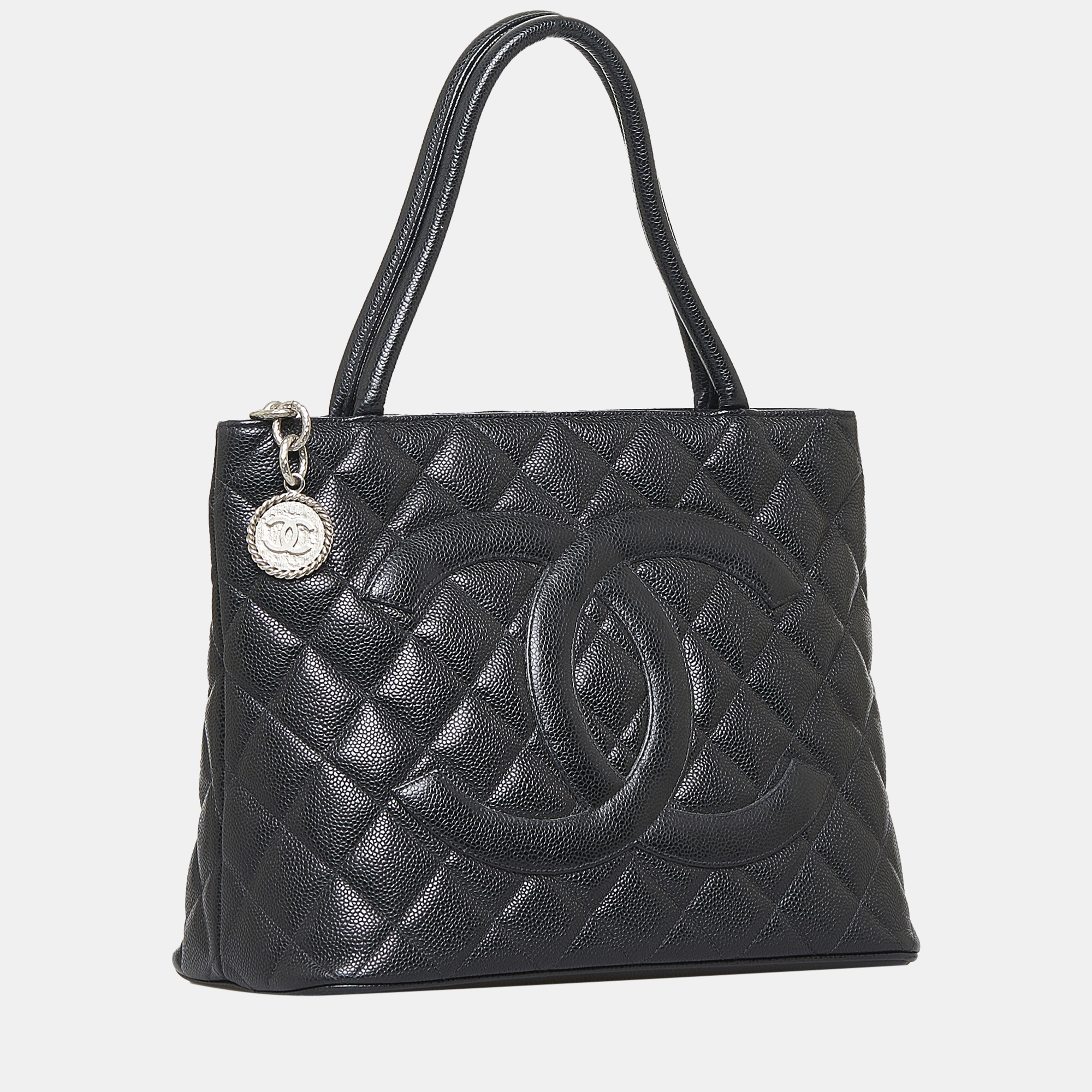 

Chanel Black Caviar Medallion Tote