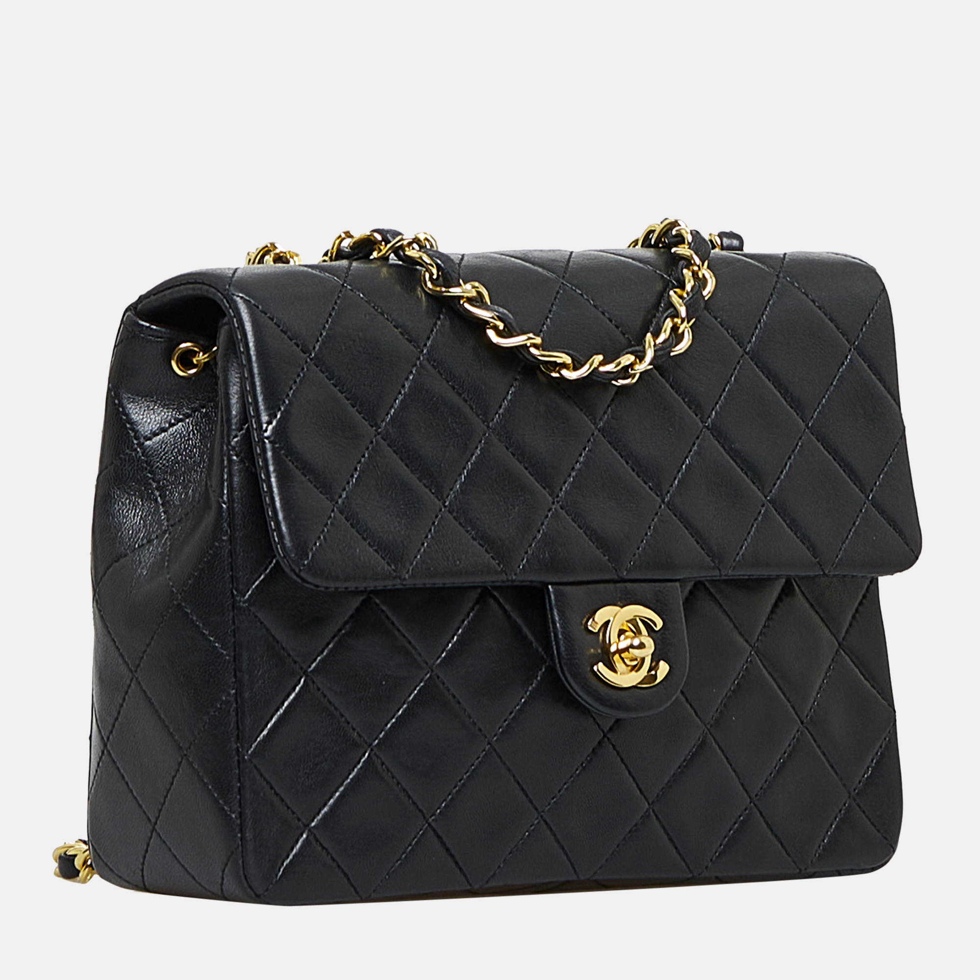 

Chanel Black Classic Lambskin Single Flap