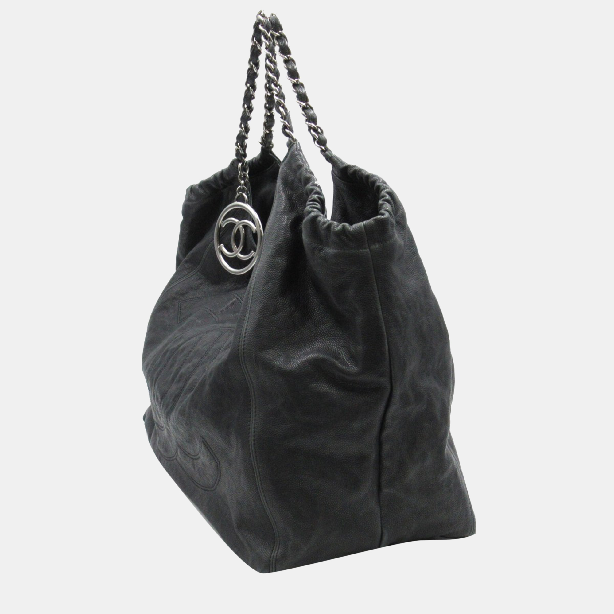 

Chanel Black Leather Coco Cabas Tote Bag