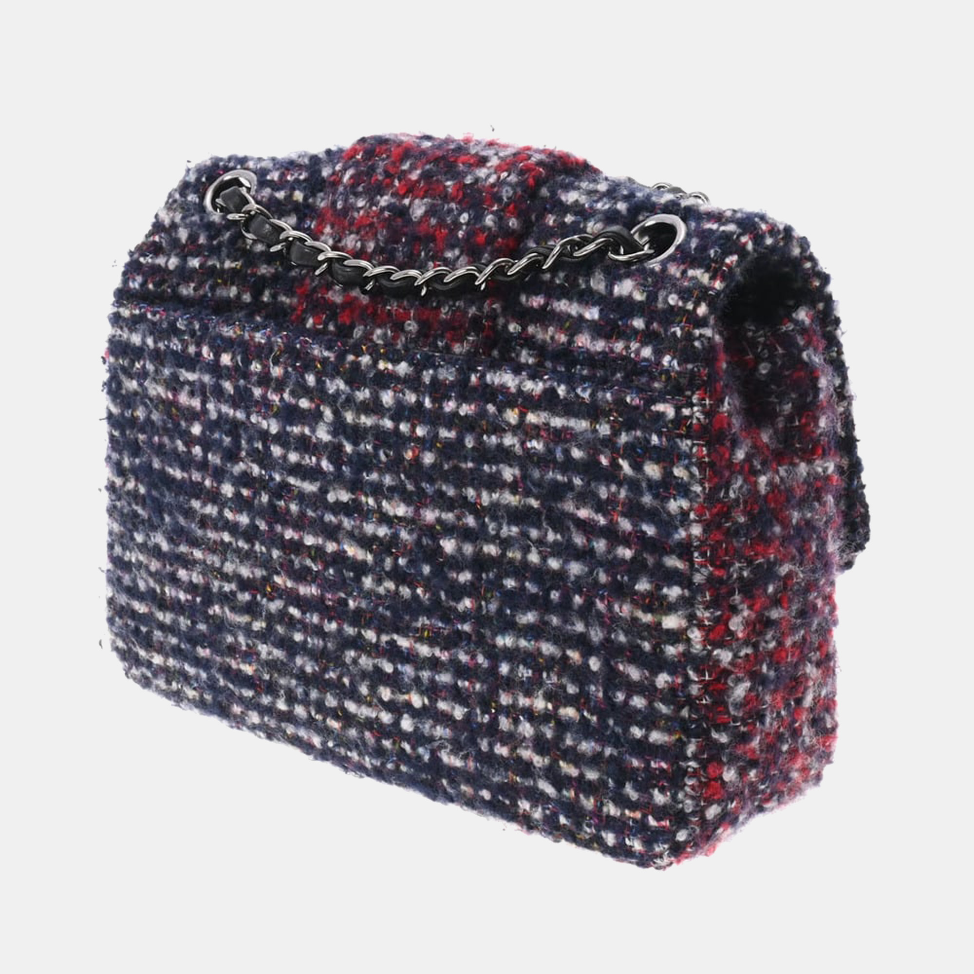 

Chanel Blue/Red Tweed Flap Bag Shoulder Bag