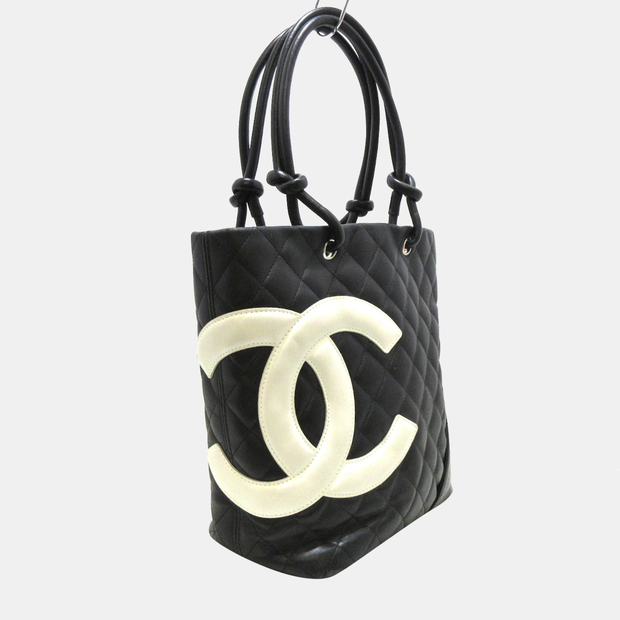 

Chanel Black Leather Cambon tote Bag