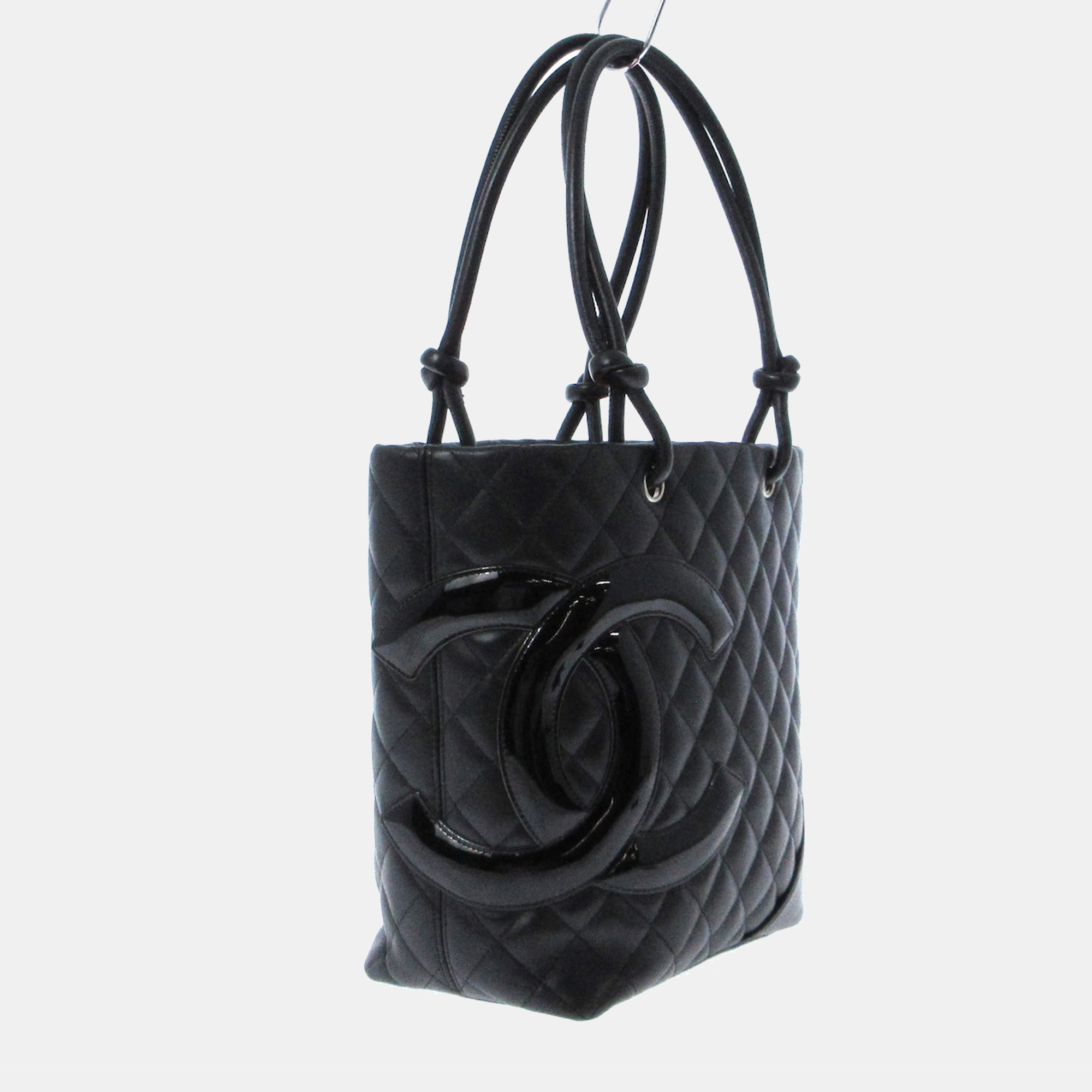 

Chanel Black Leather Cambon tote Bag