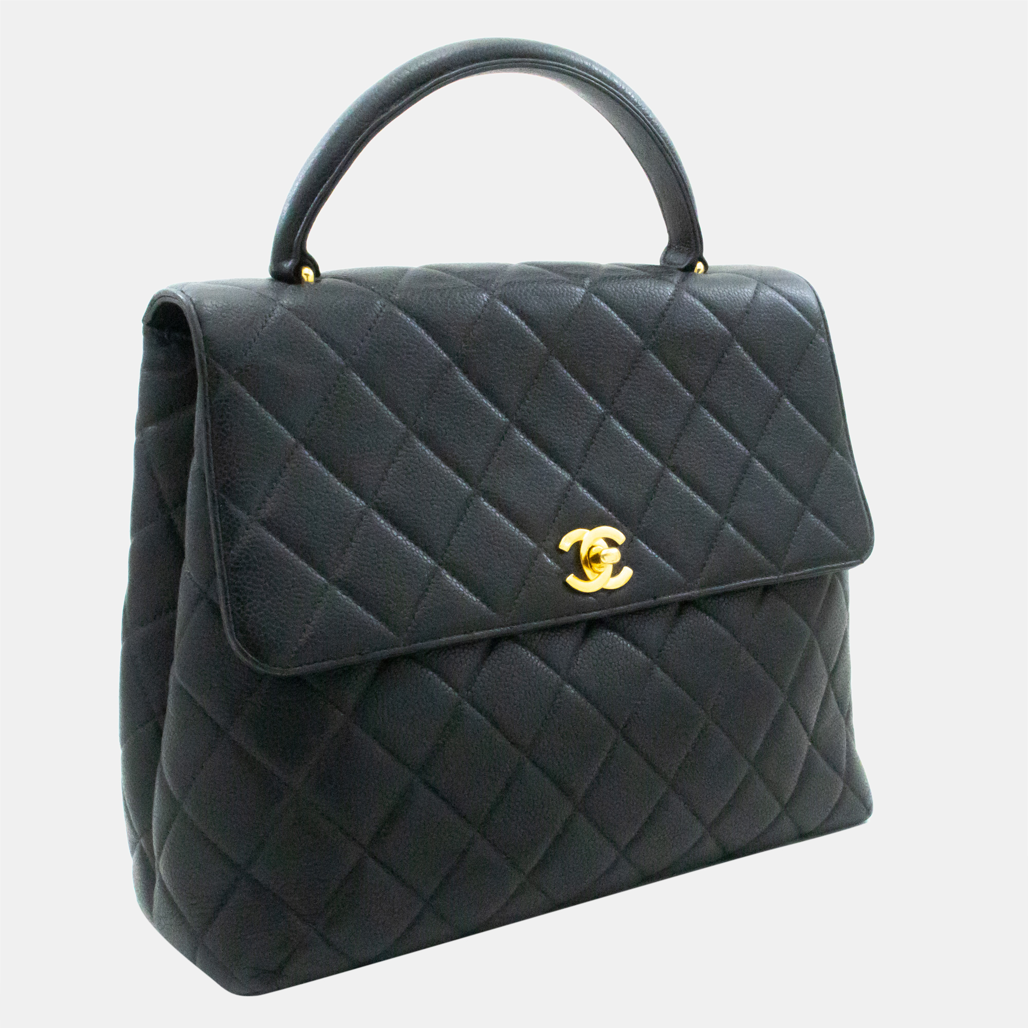 

Chanel Black Leather Coco Handle handbag