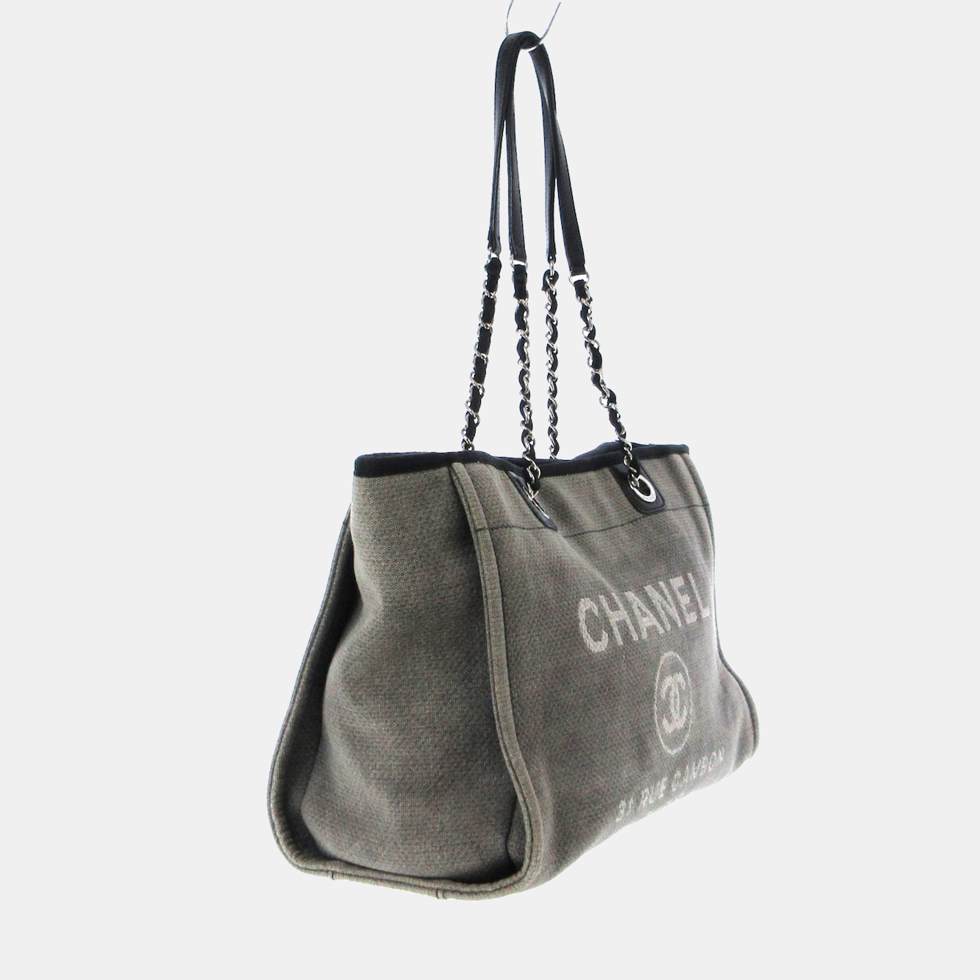 

Chanel Grey Denim Deauville tote Bag