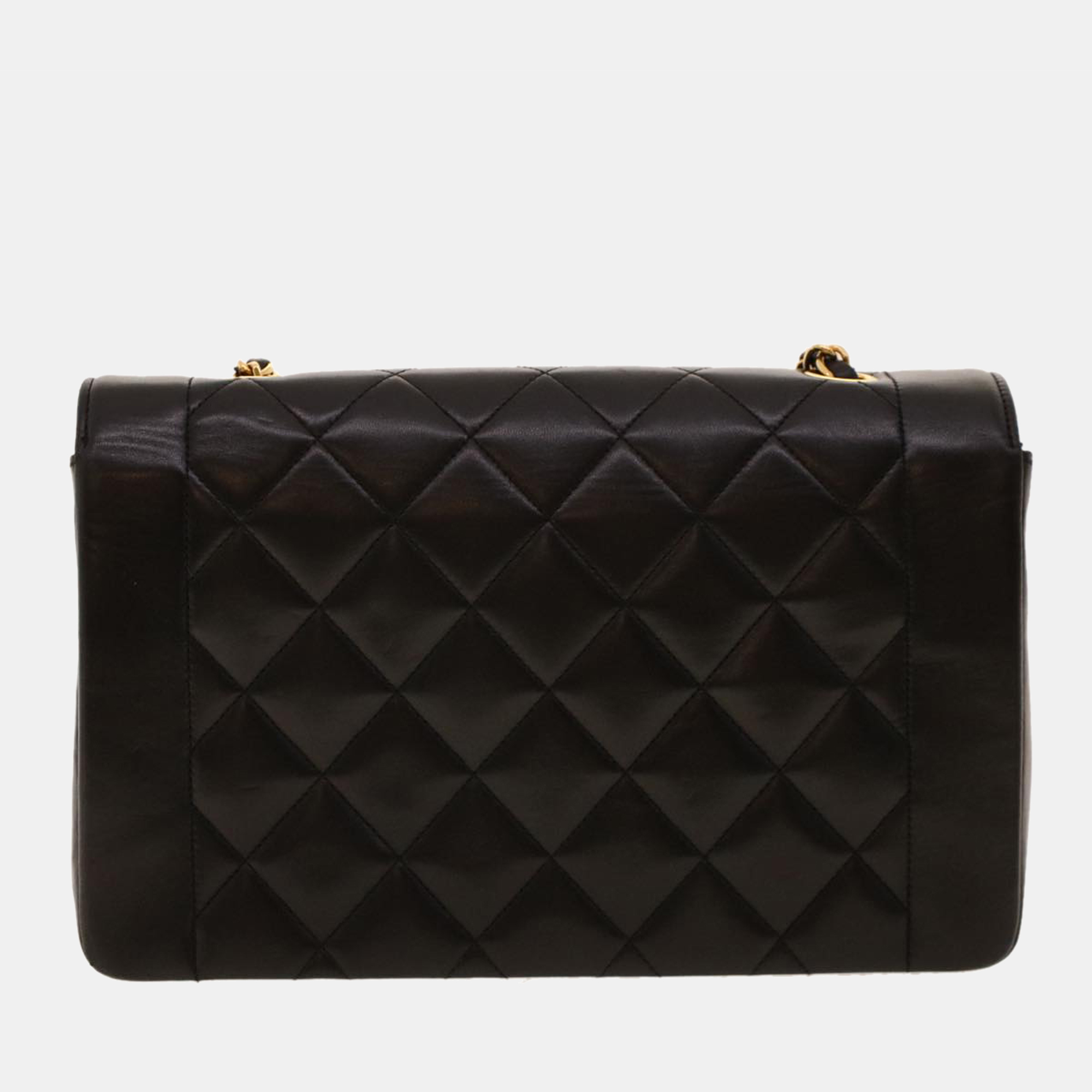 

Chanel Black Leather Vintage Diana Flap Bag