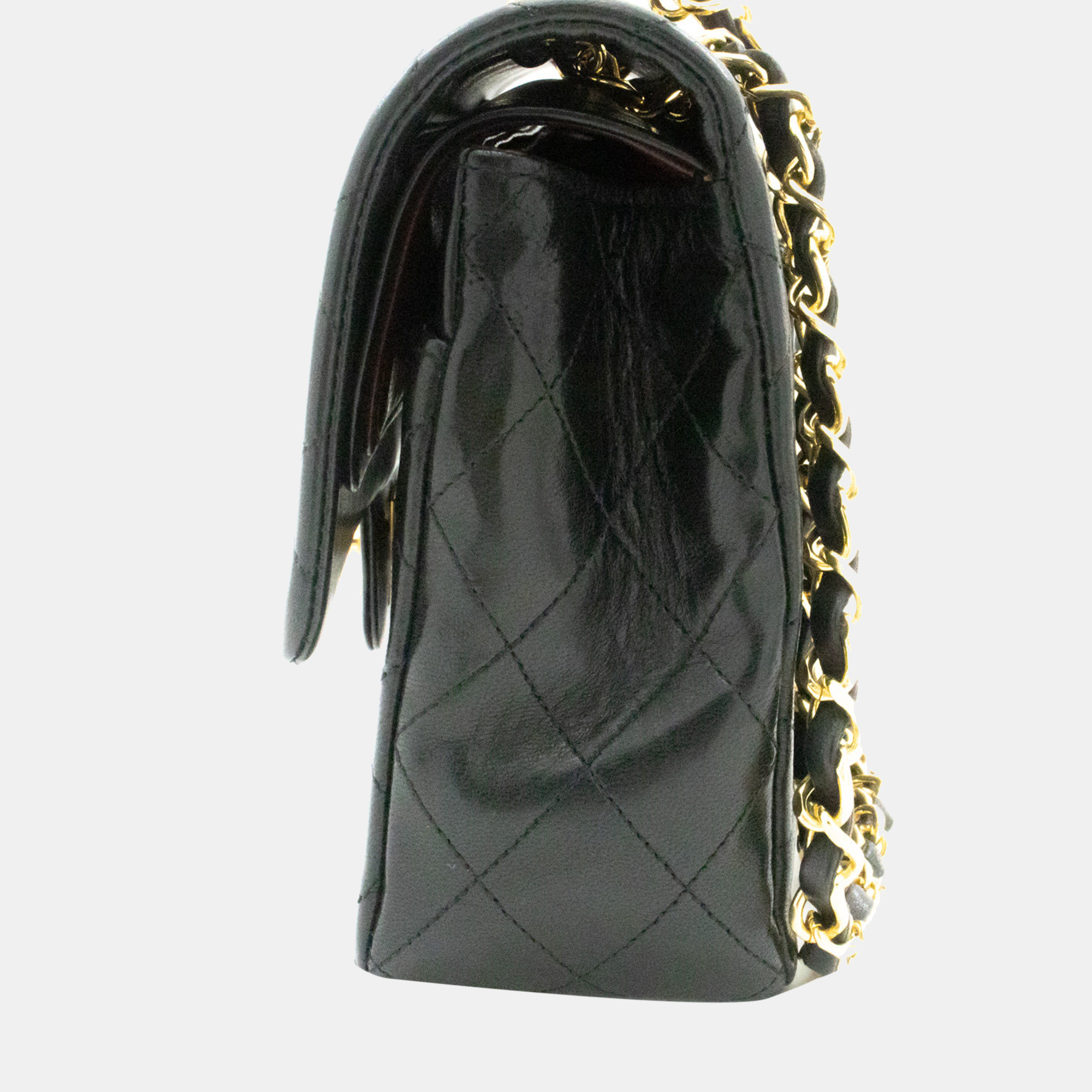 

Chanel Black Leather Classic Double Flap Bag