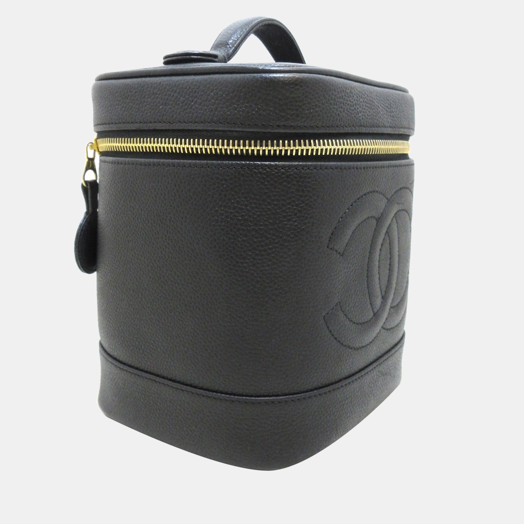 

Chanel Black Leather CC Vanity Case
