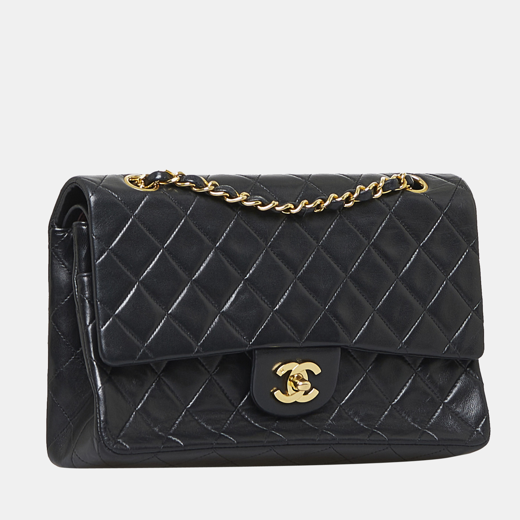 

Chanel Black Medium Classic Lambskin Double Flap