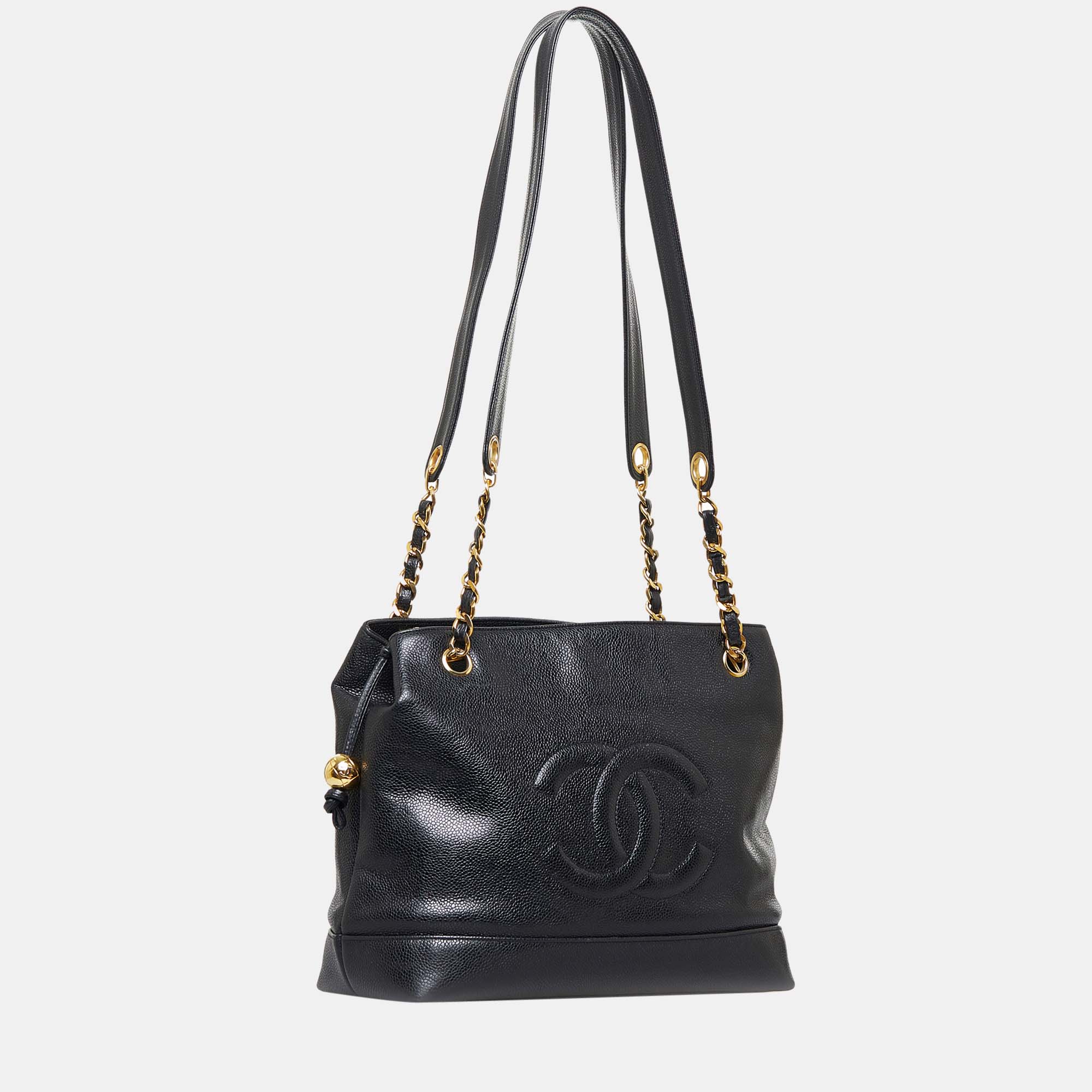 

Chanel Black CC Caviar Shoulder Bag