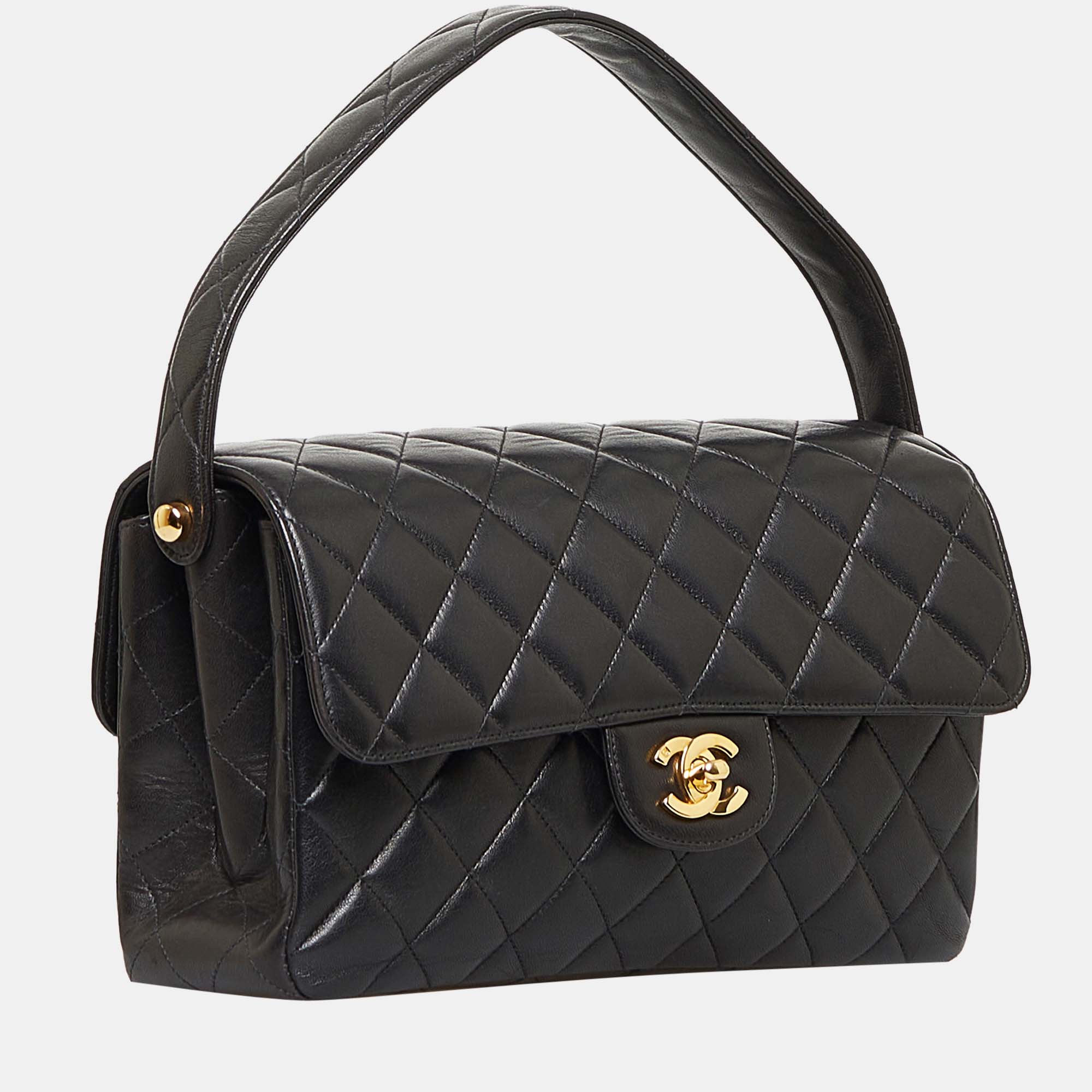 

Chanel Black Classic Lambskin Double Sided Flap