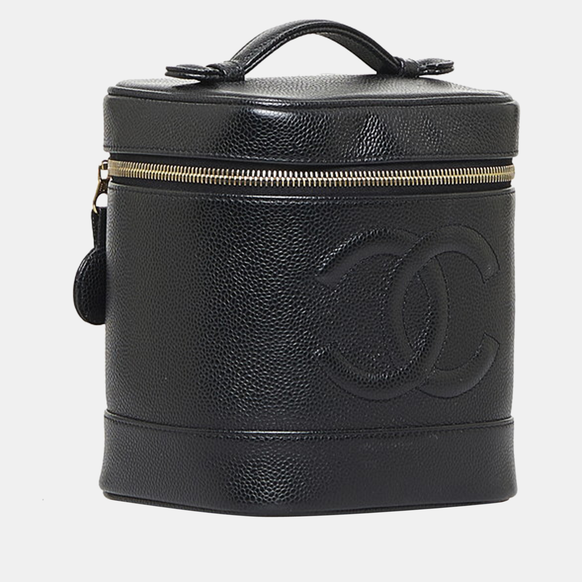 

Chanel Black Leather CC Vanity Bag