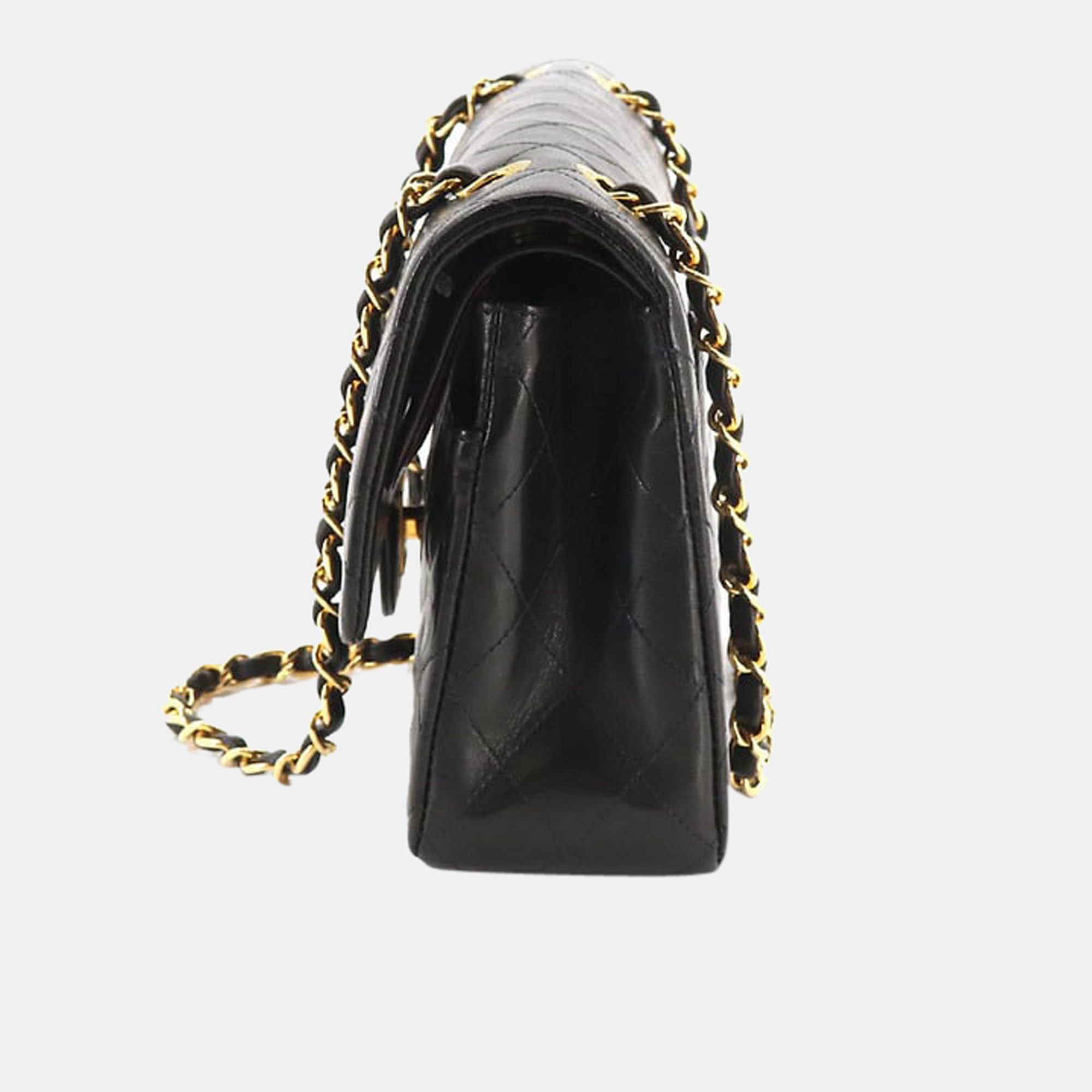 

Chanel Black Leather Medium Classic Double Flap Shoulder Bag