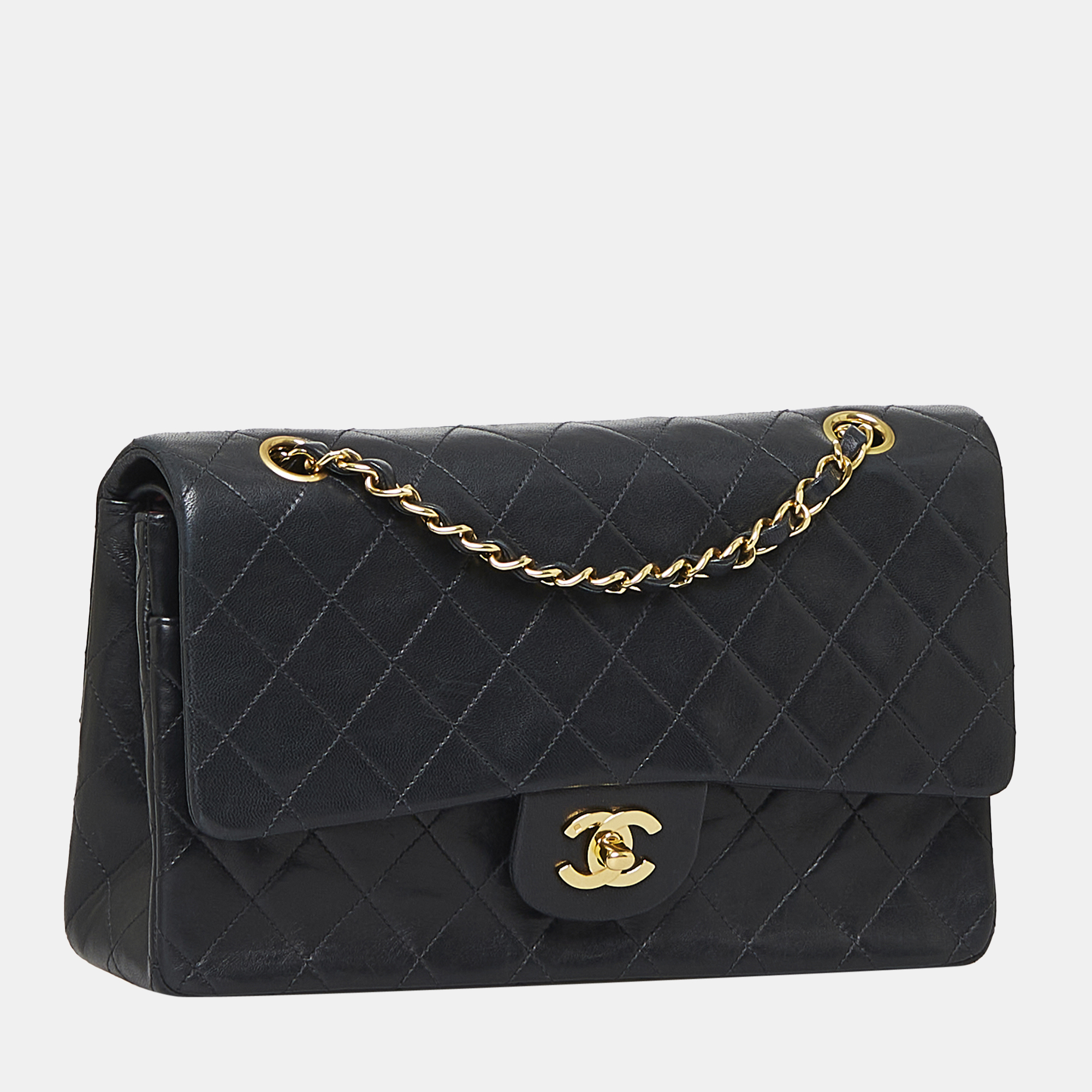 

Chanel Black Medium Classic Lambskin Double Flap