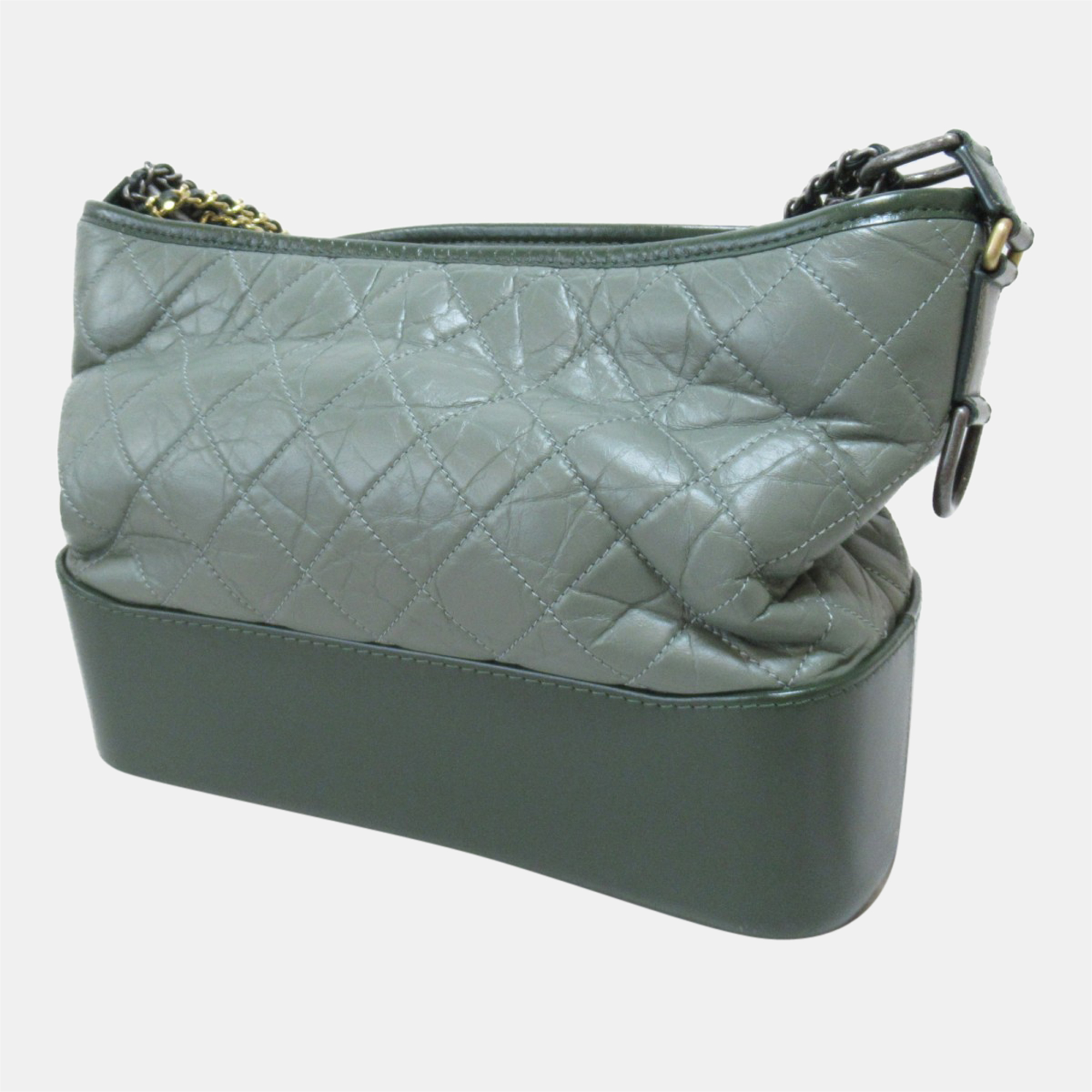 

Chanel Green Leather Gabrielle Shoulder Bag