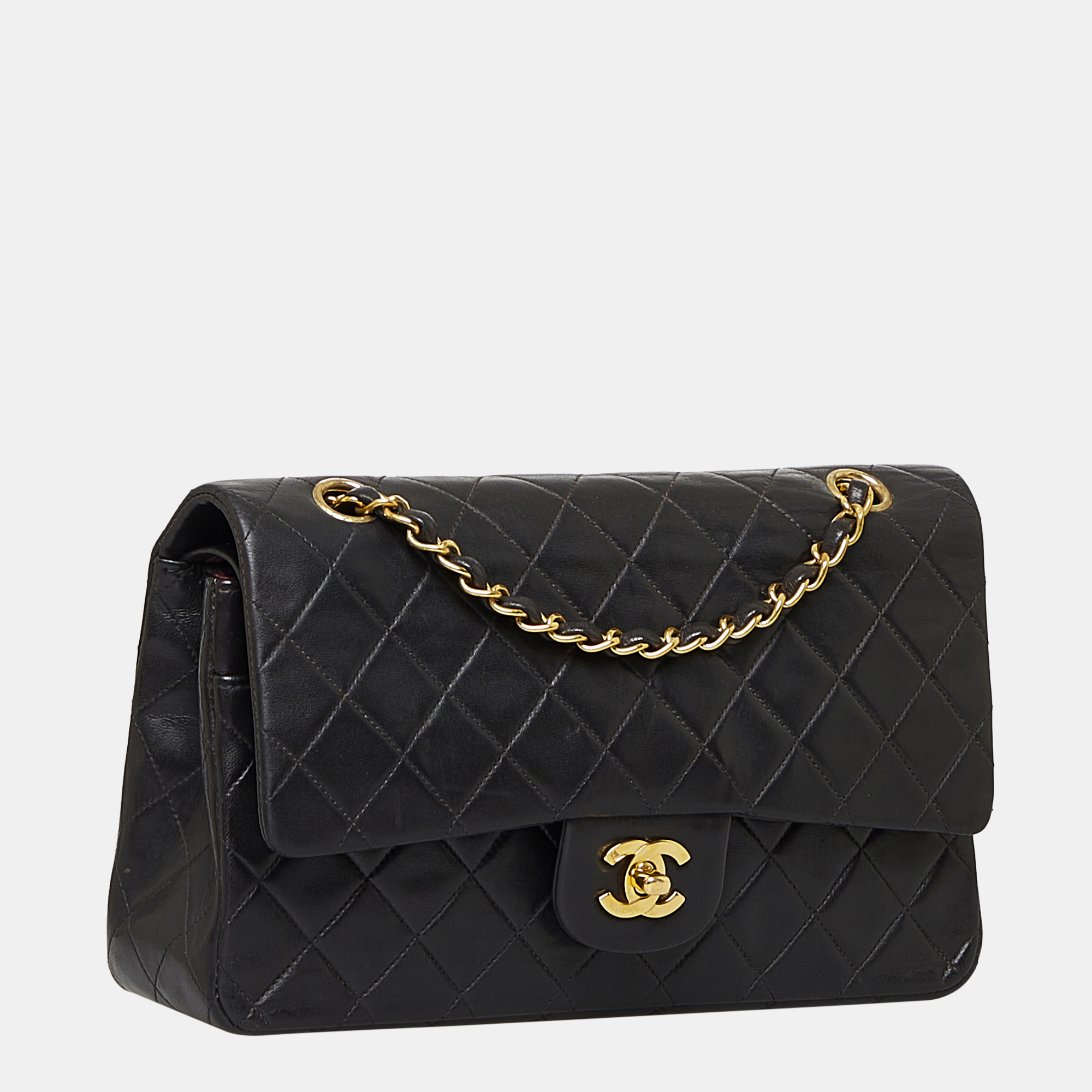 

Chanel Black Medium Classic Lambskin Double Flap