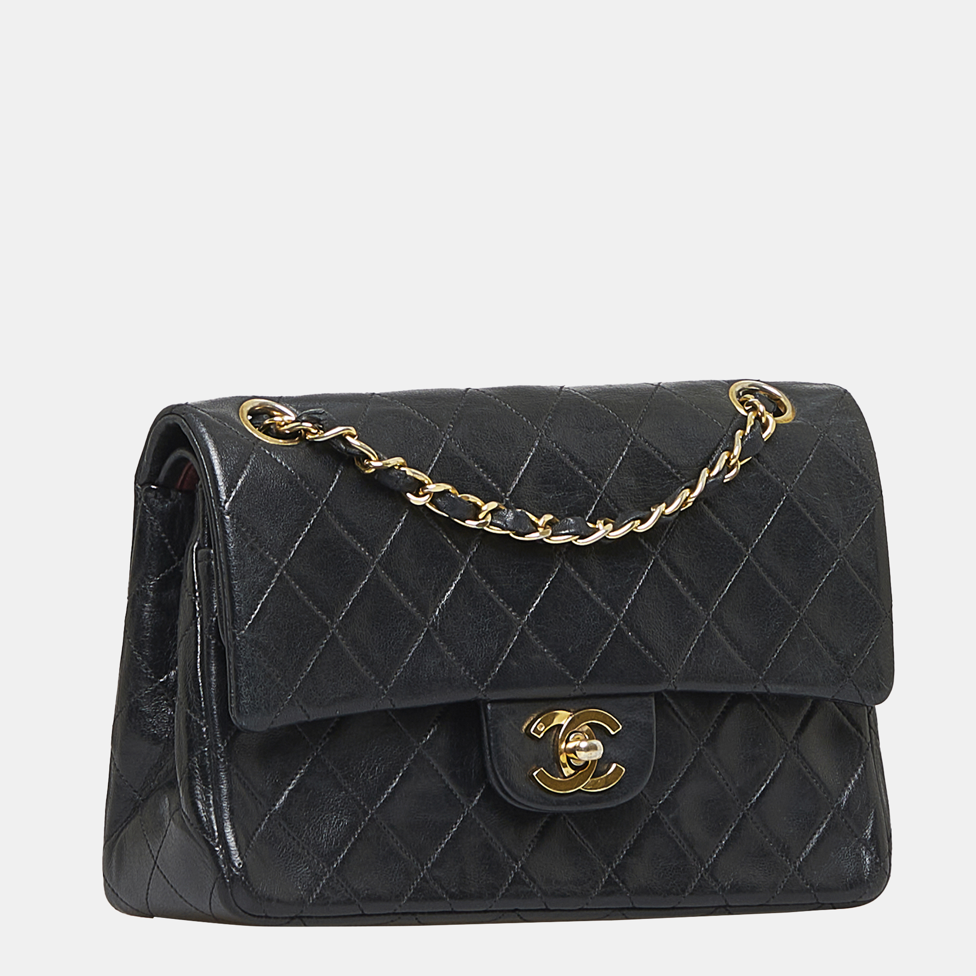 

Chanel Black Medium Classic Lambskin Double Flap