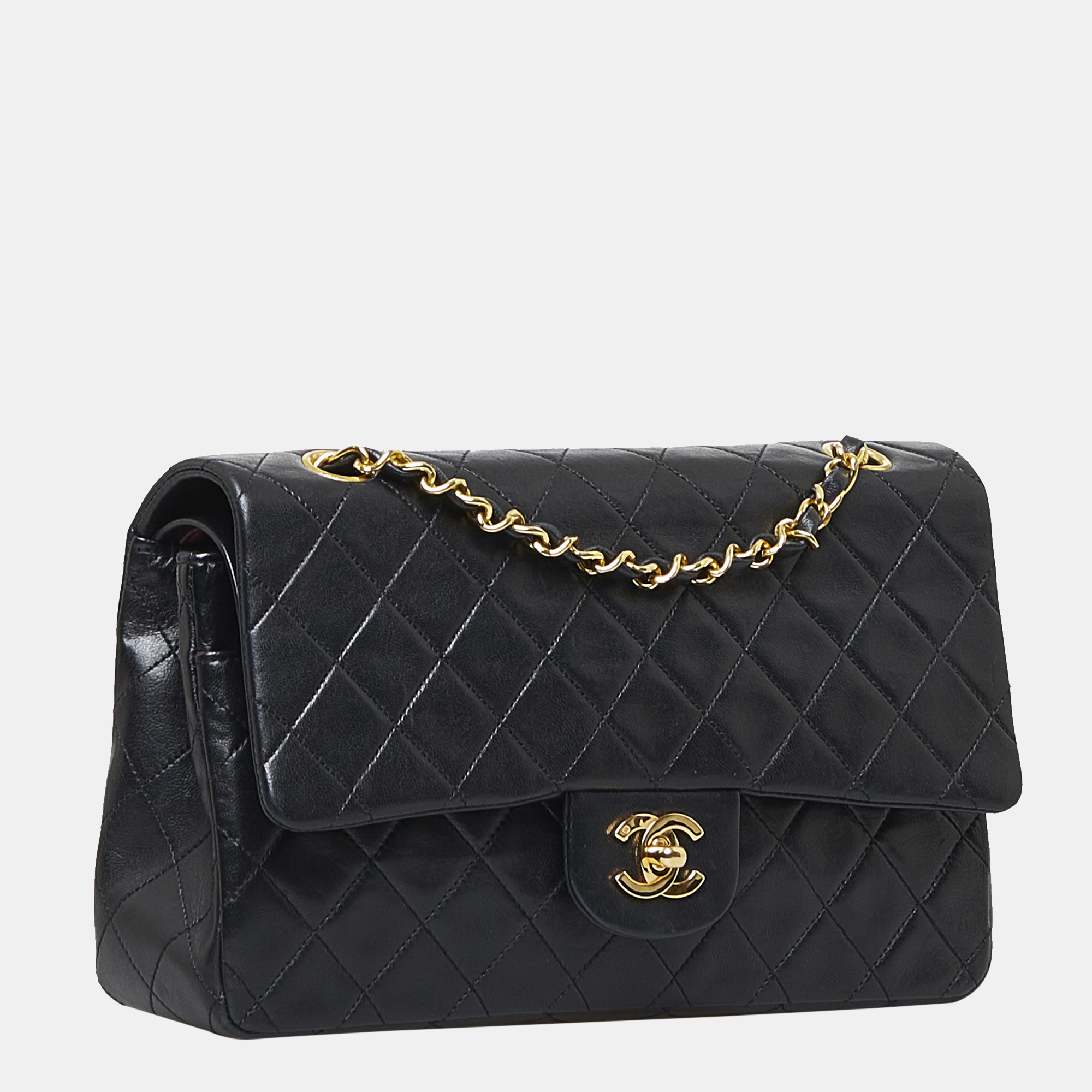 

Chanel Black Medium Classic Lambskin Double Flap