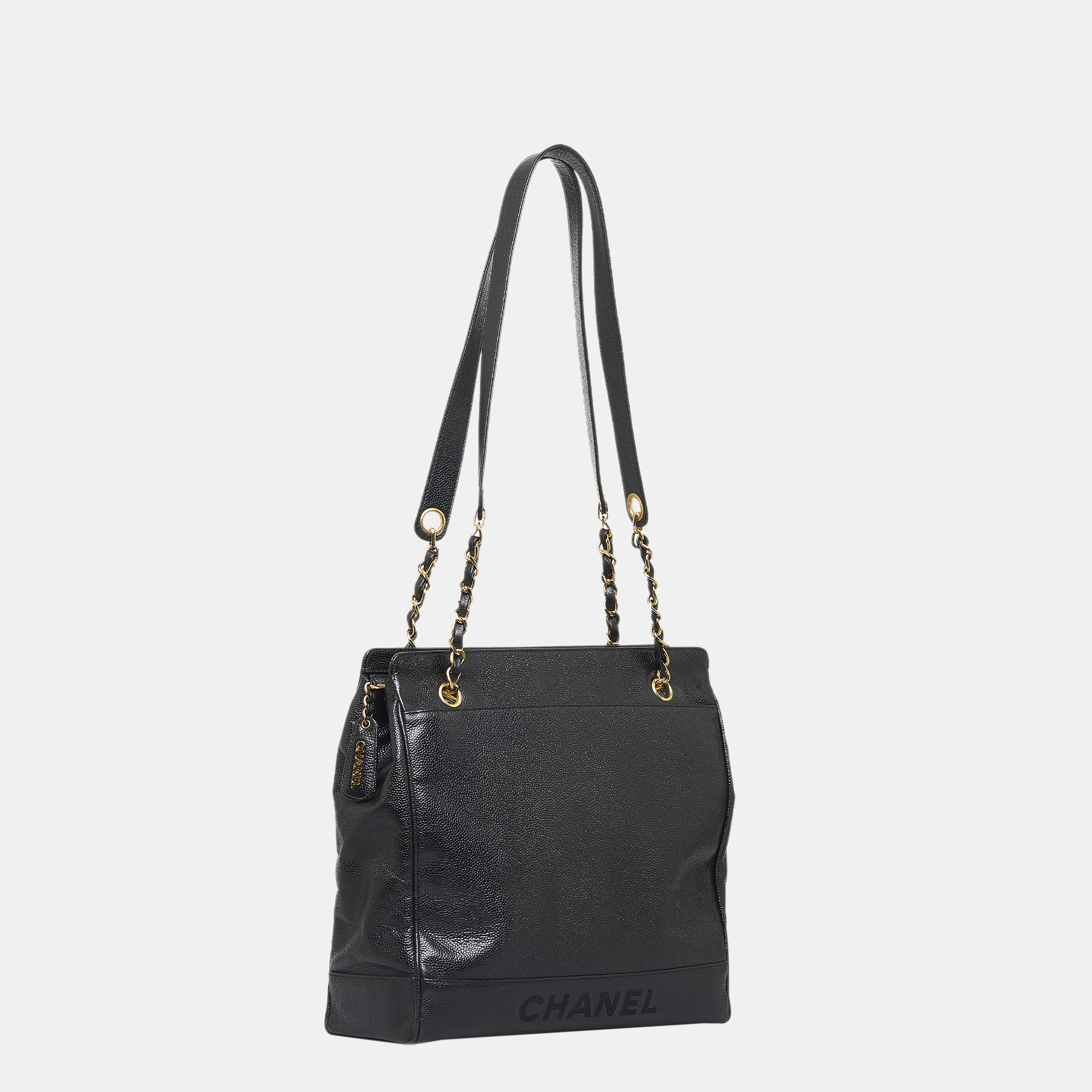 

Chanel Black Caviar Chain Tote