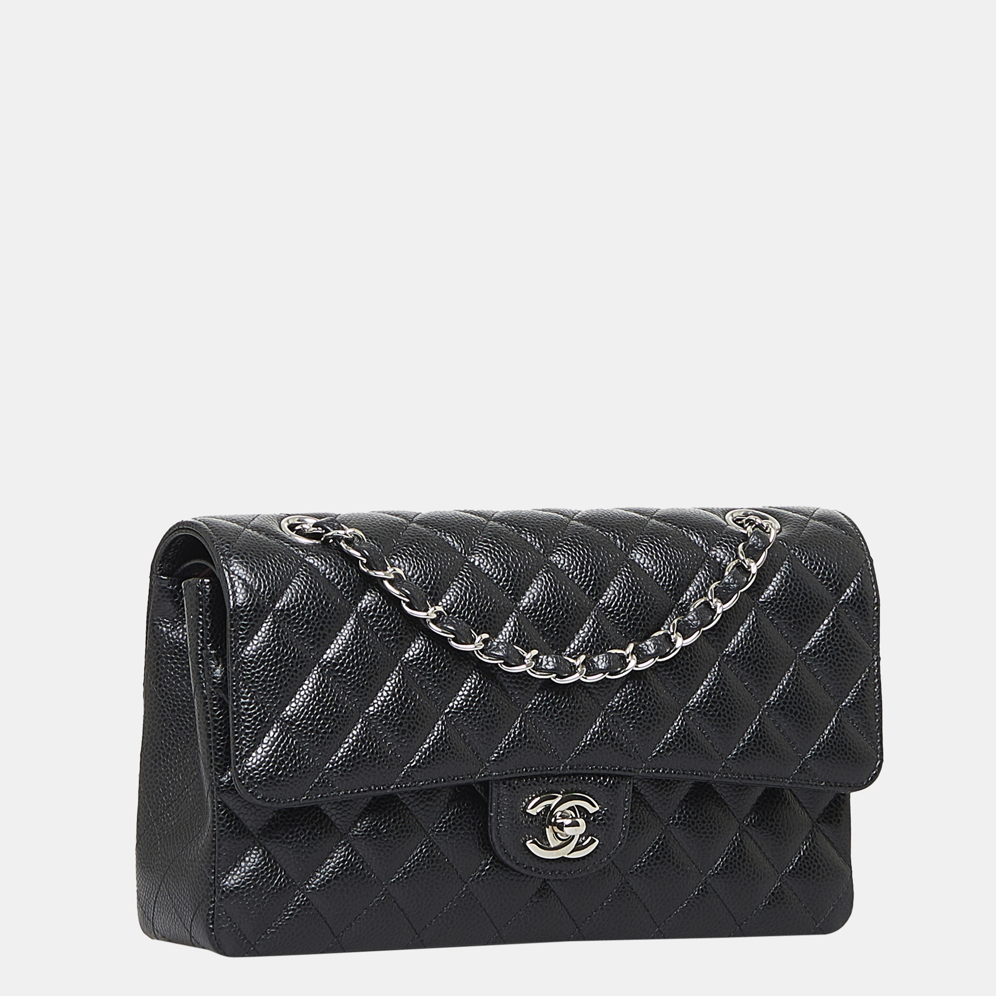 

Chanel Black Medium Classic Caviar Double Flap