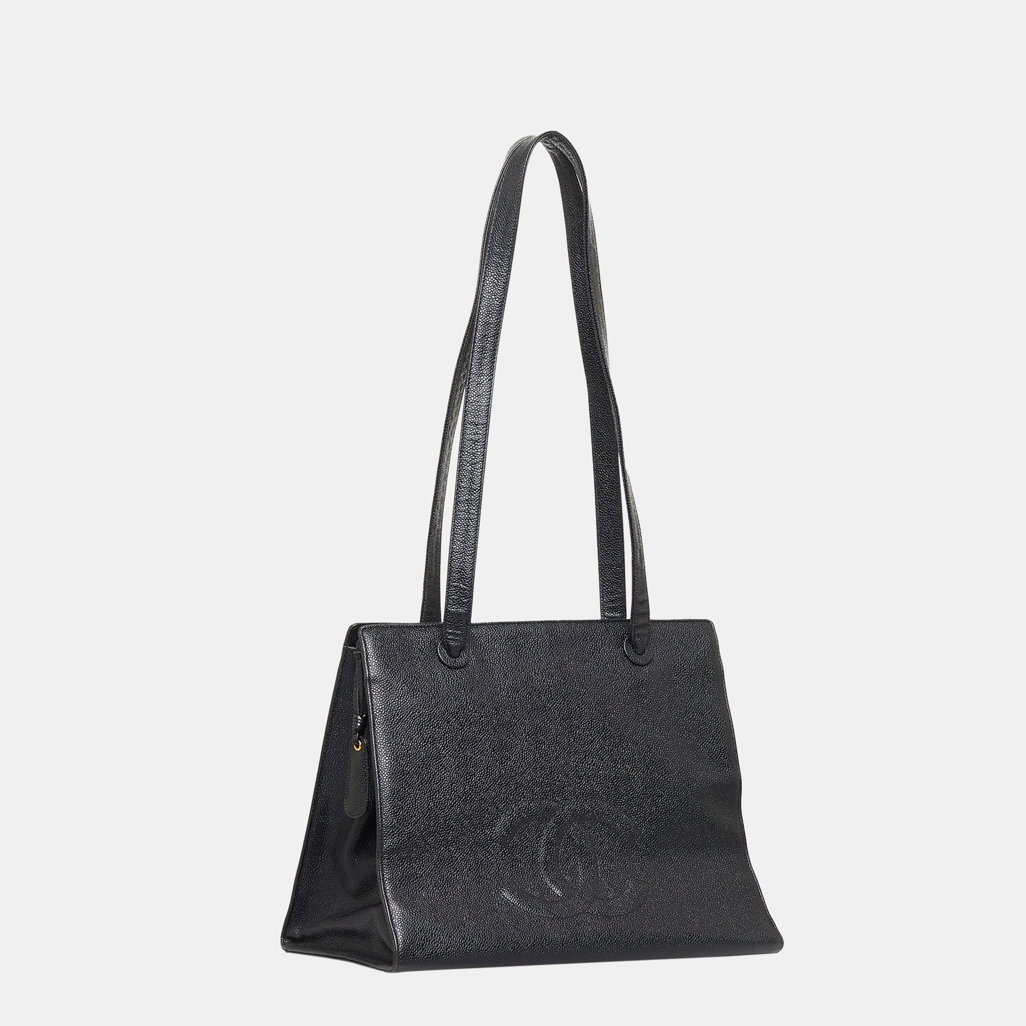 

Chanel Black CC Caviar Tote