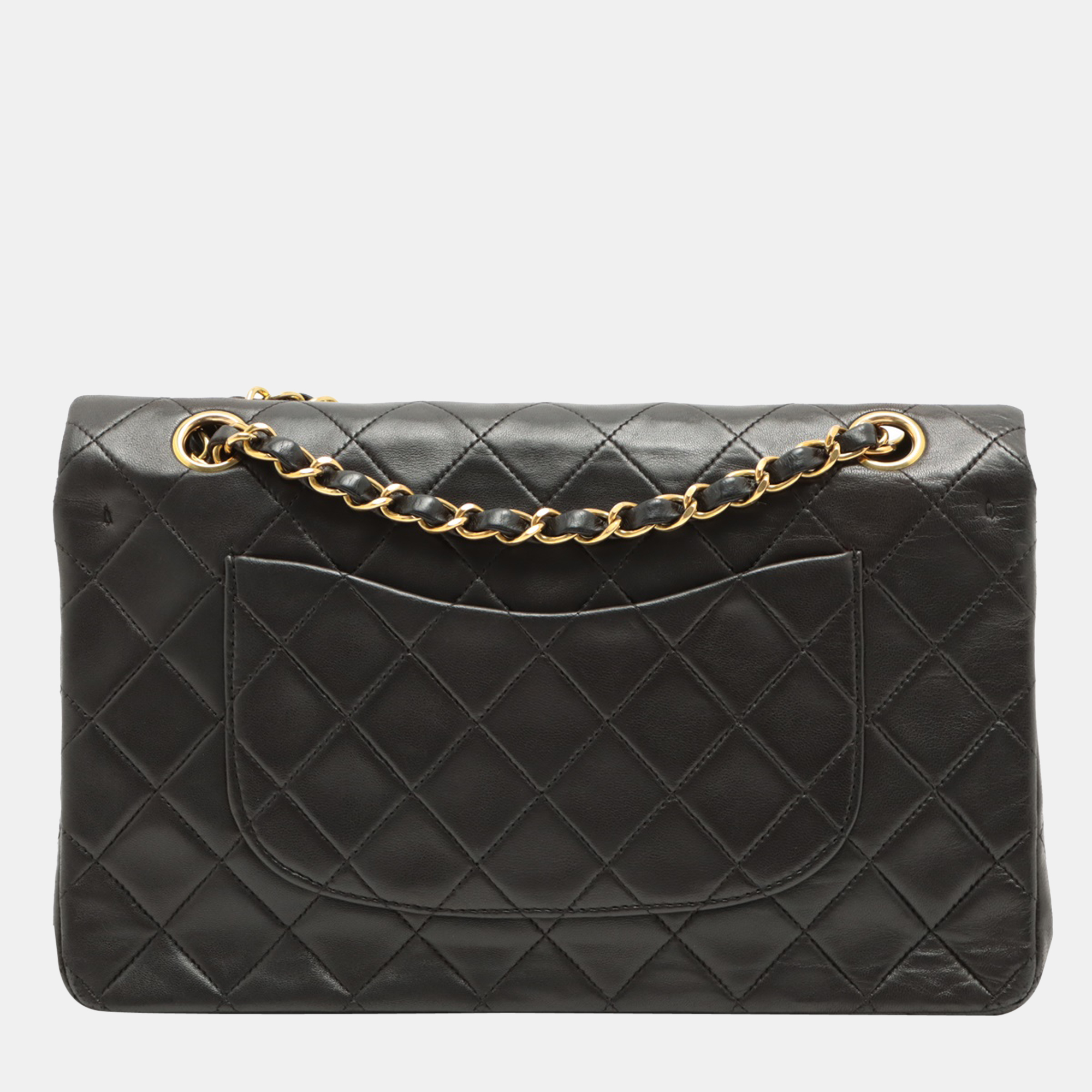 

Chanel Black Leather Medium Classic Double Flap Shoulder Bag