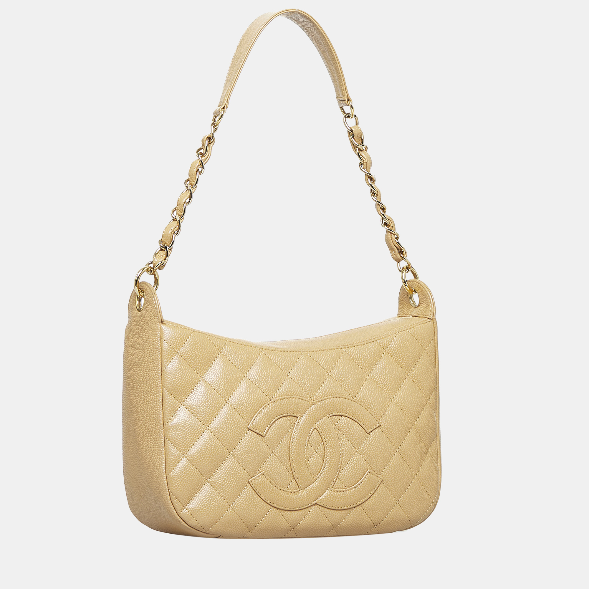 

Chanel Beige CC Caviar Shoulder Bag