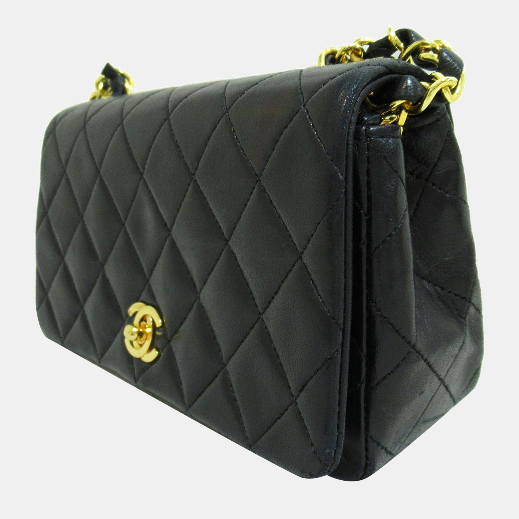 

Chanel Black Quilted Leather CC Flap Bag