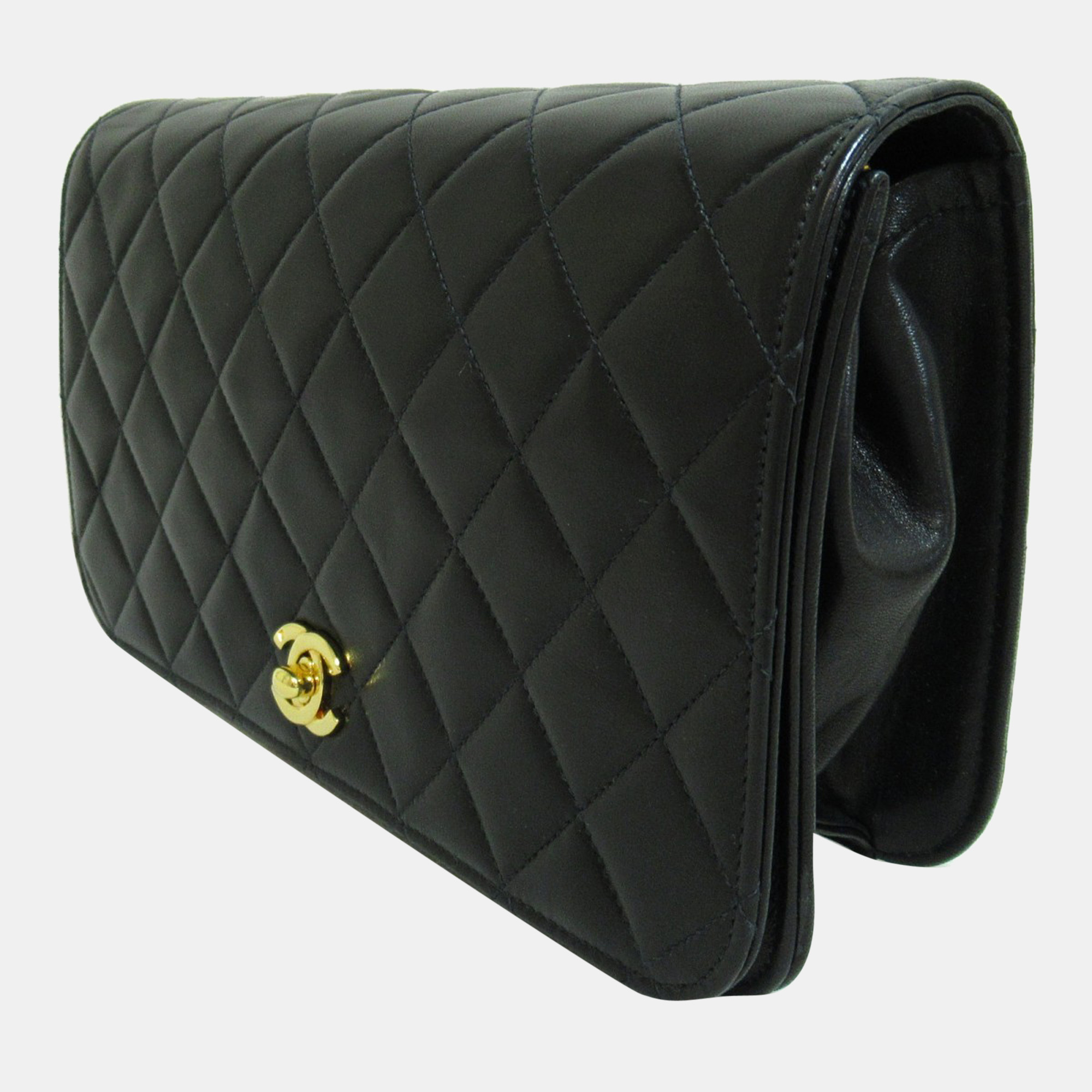 

Chanel Black Leather CC Flap Bag