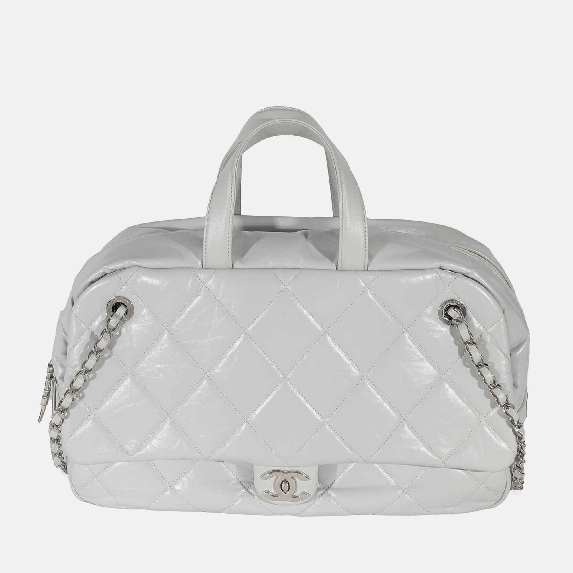 

Chanel Grey Calfskin Express Bowling Bag