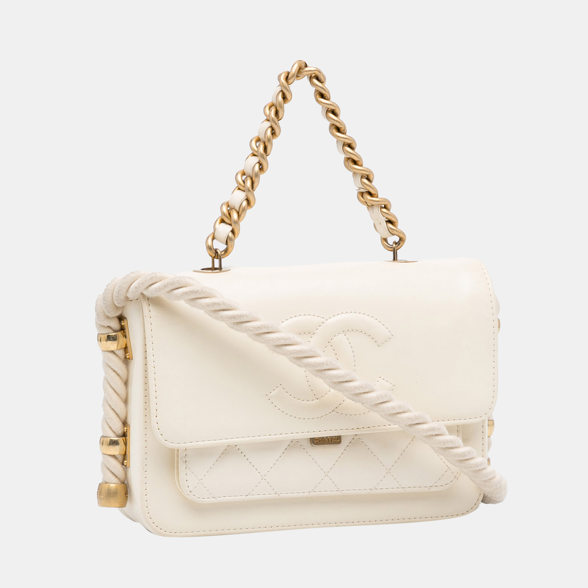 

Chanel White En Vogue Flap Bag