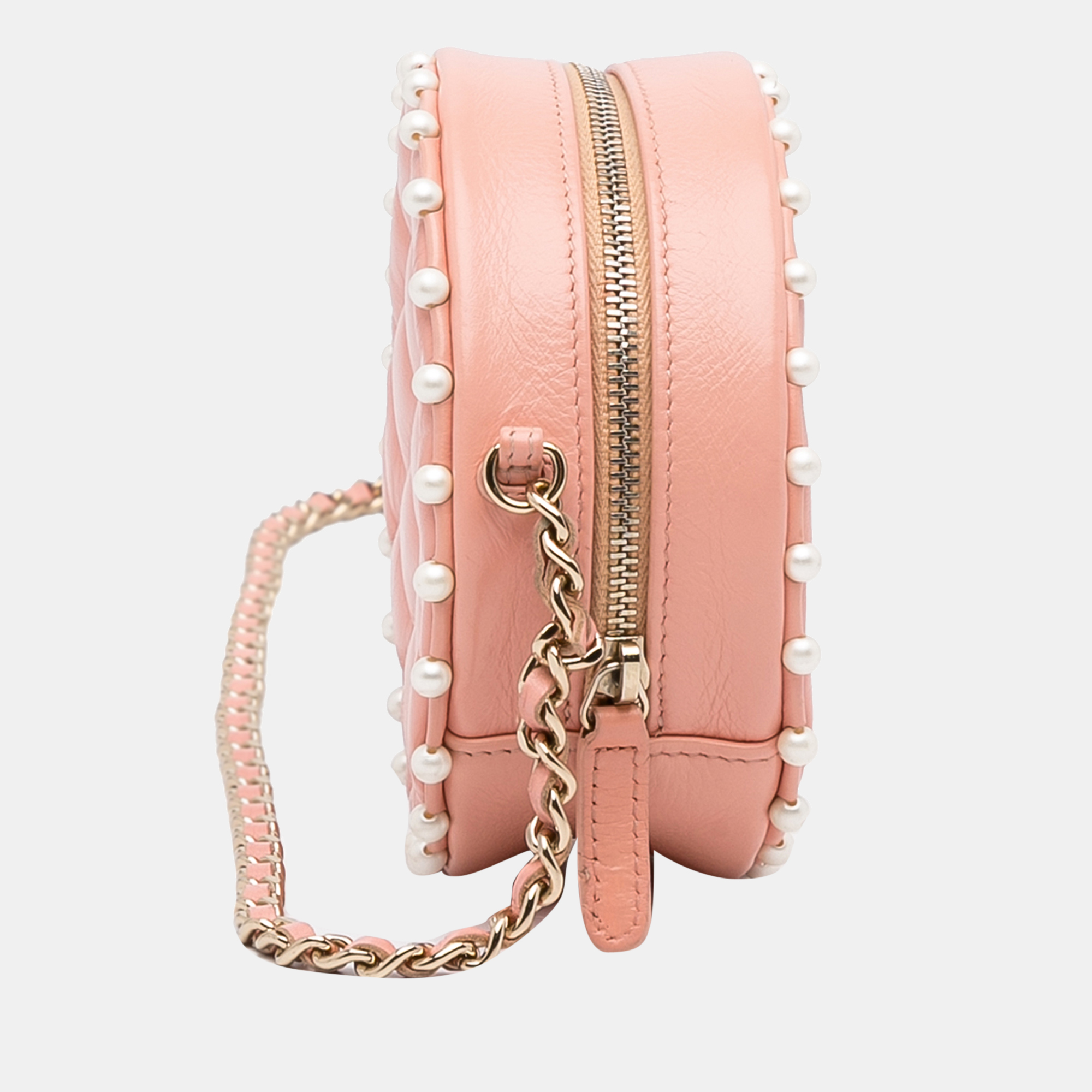 

Chanel Pink Pearl Round As Earth Crossbody Bag