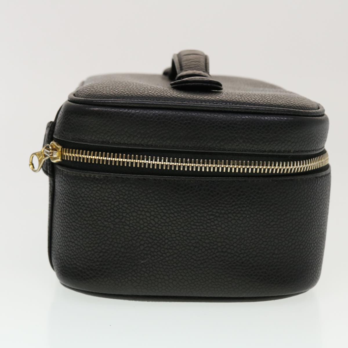 

Chanel Black Leather Vanity Bag
