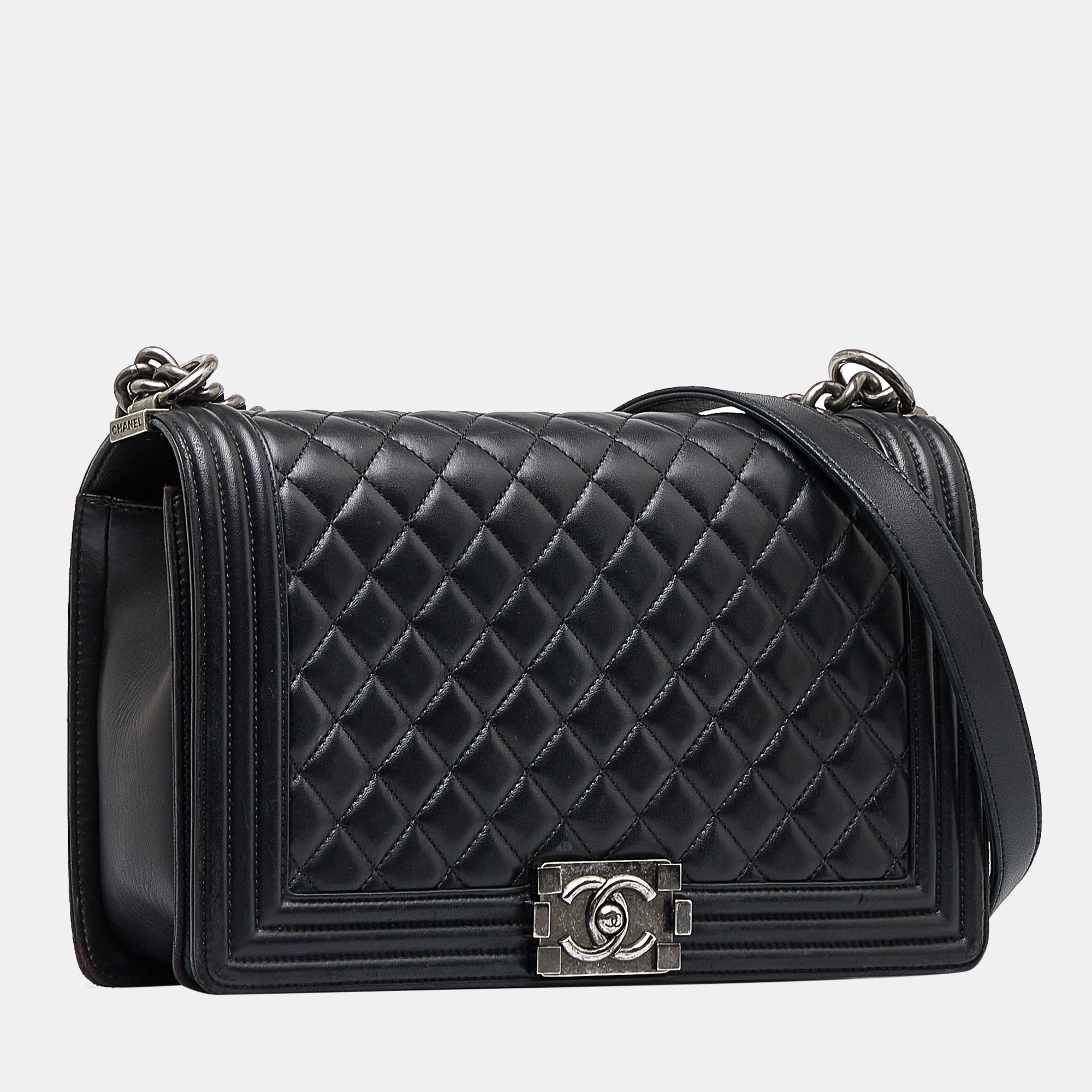 

Chanel Black Large Lambskin Boy Bag