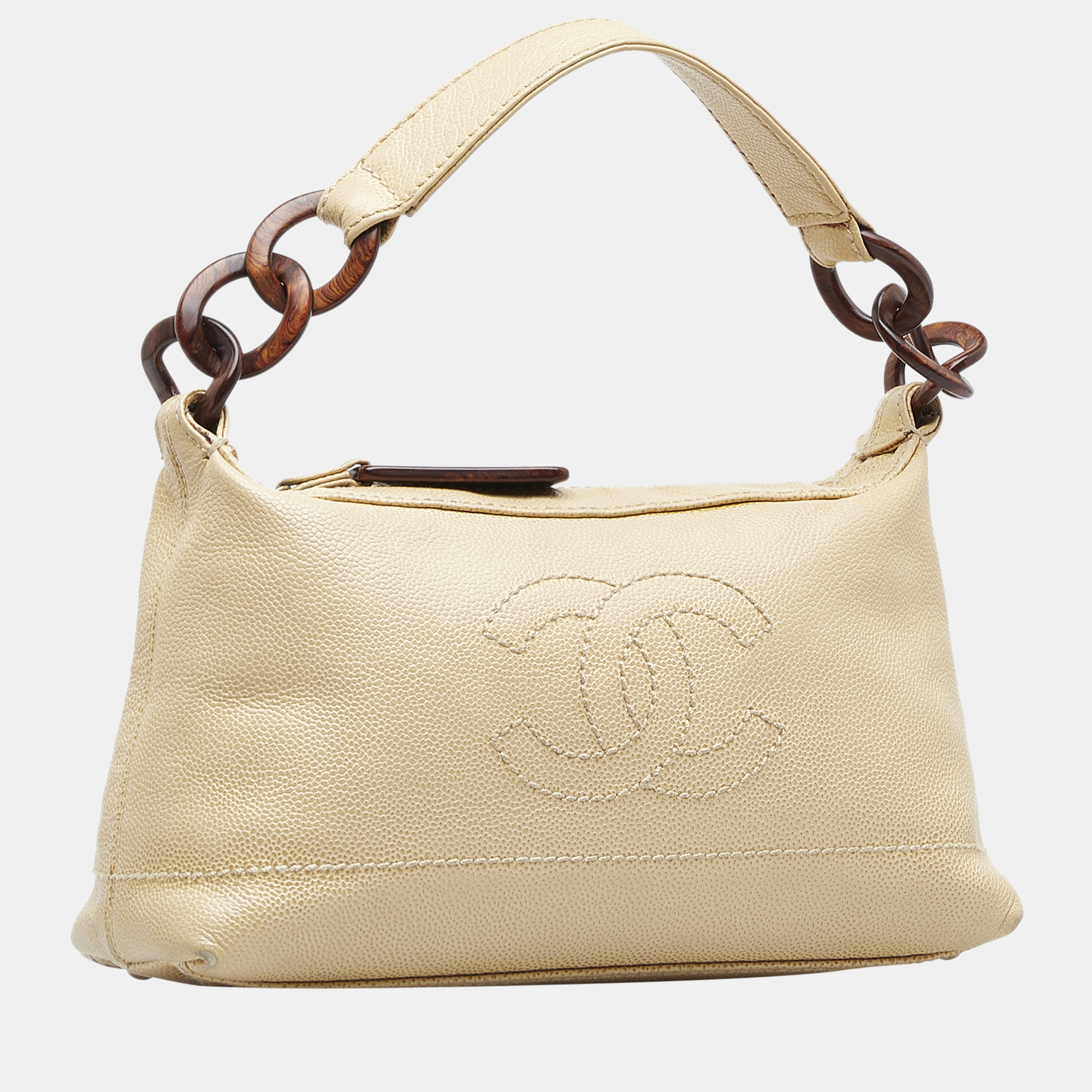 

Chanel Beige Chanel CC Caviar Handbag